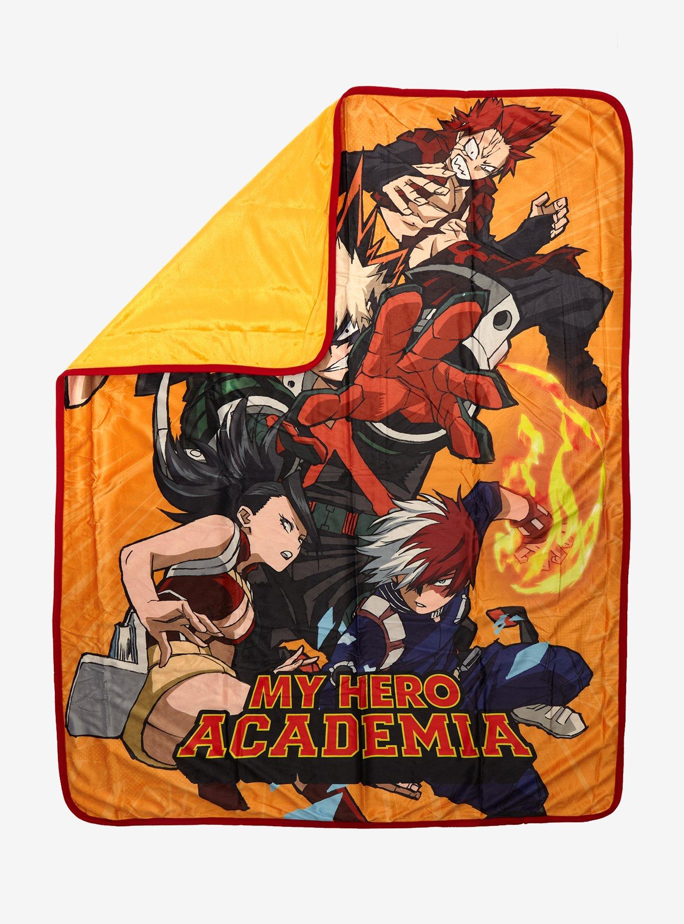 My Hero Academia Group Action Pose Throw Blanket, , hi-res
