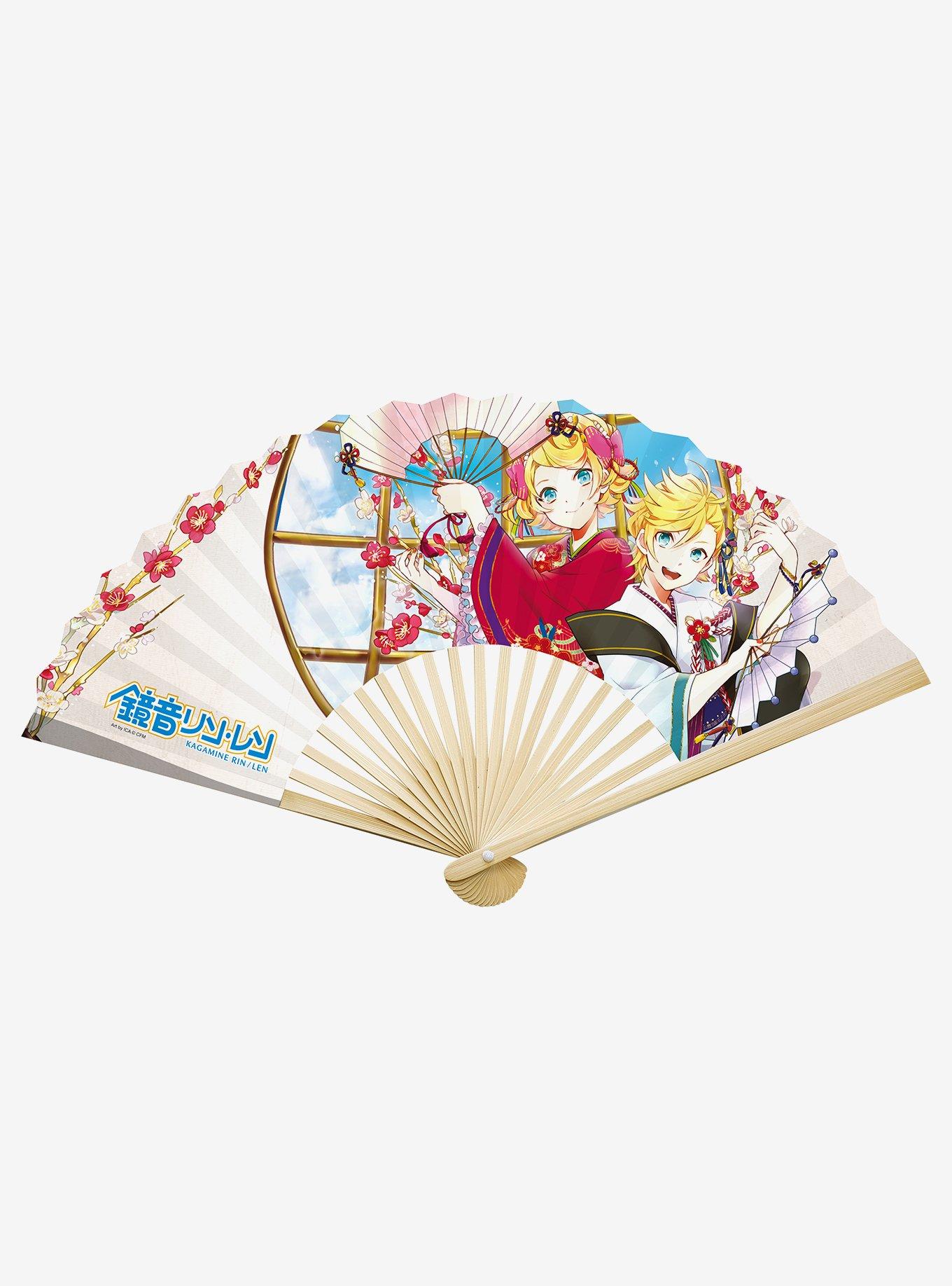 Hatsune Miku Kigamine Rin & Len Hand Fan, , alternate