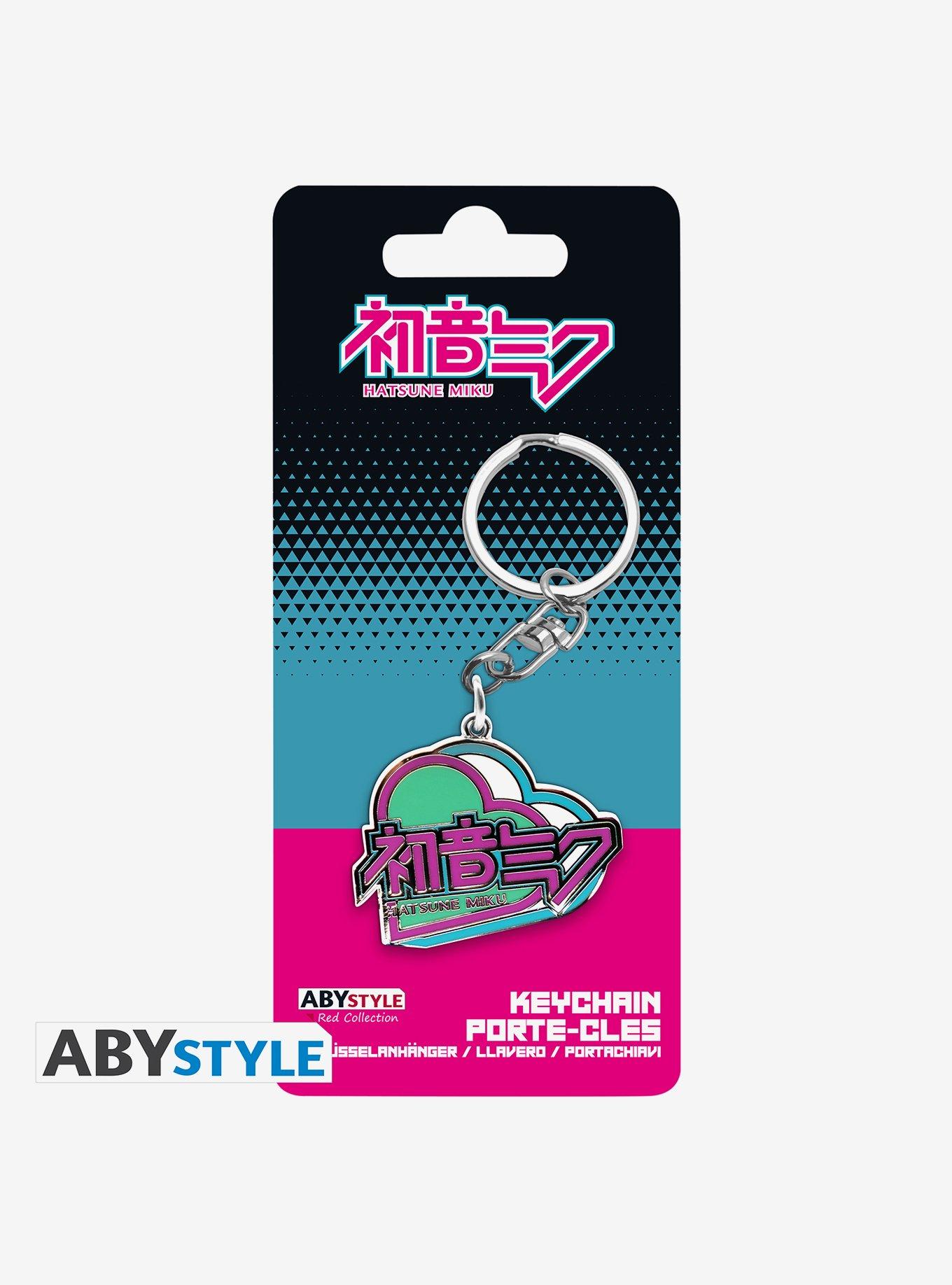 Hatsune Miku Logo Heart Key Chain, , hi-res