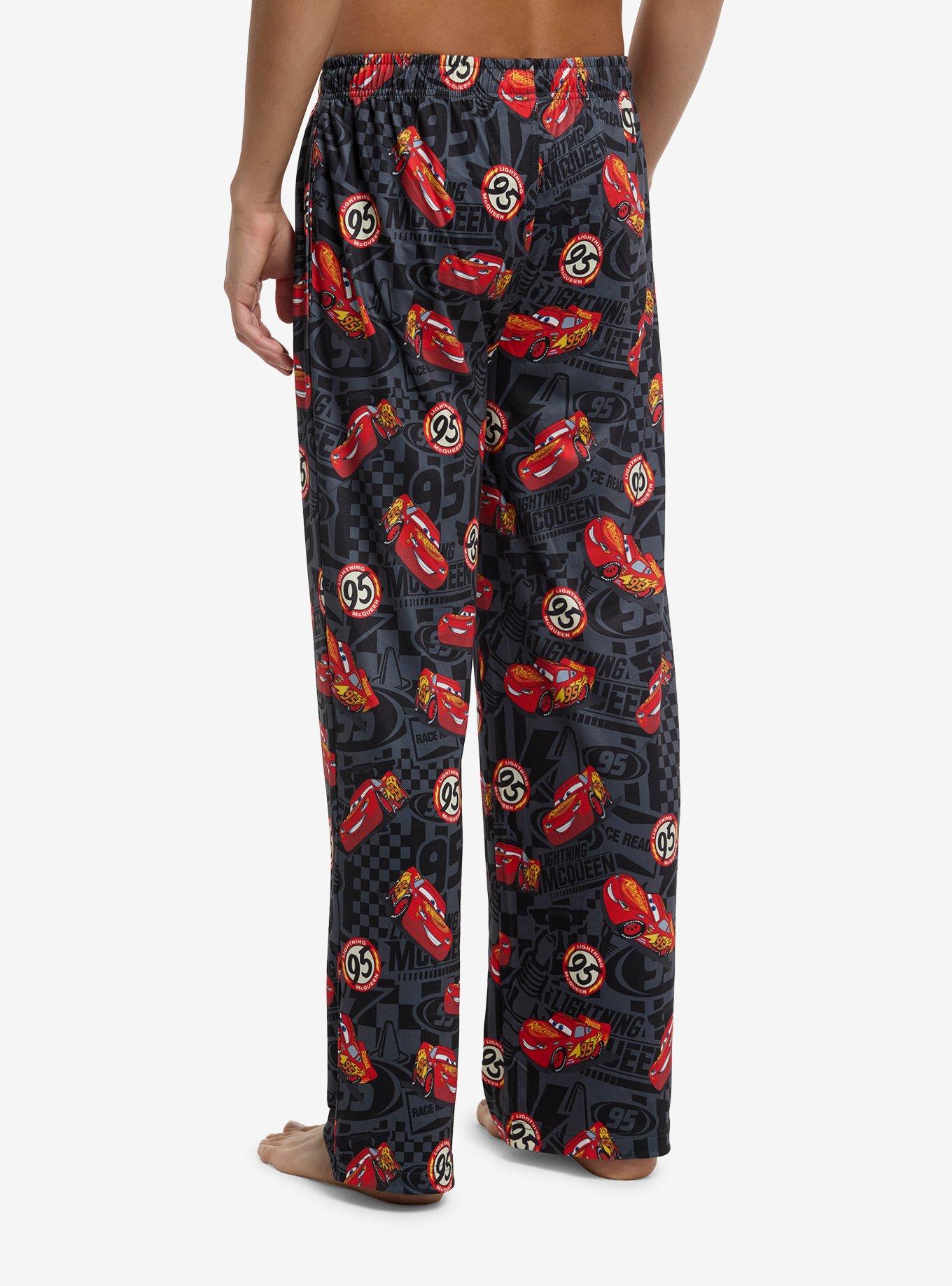 Disney Pixar Cars Lightning McQueen Checkered Pajama Pants, , hi-res