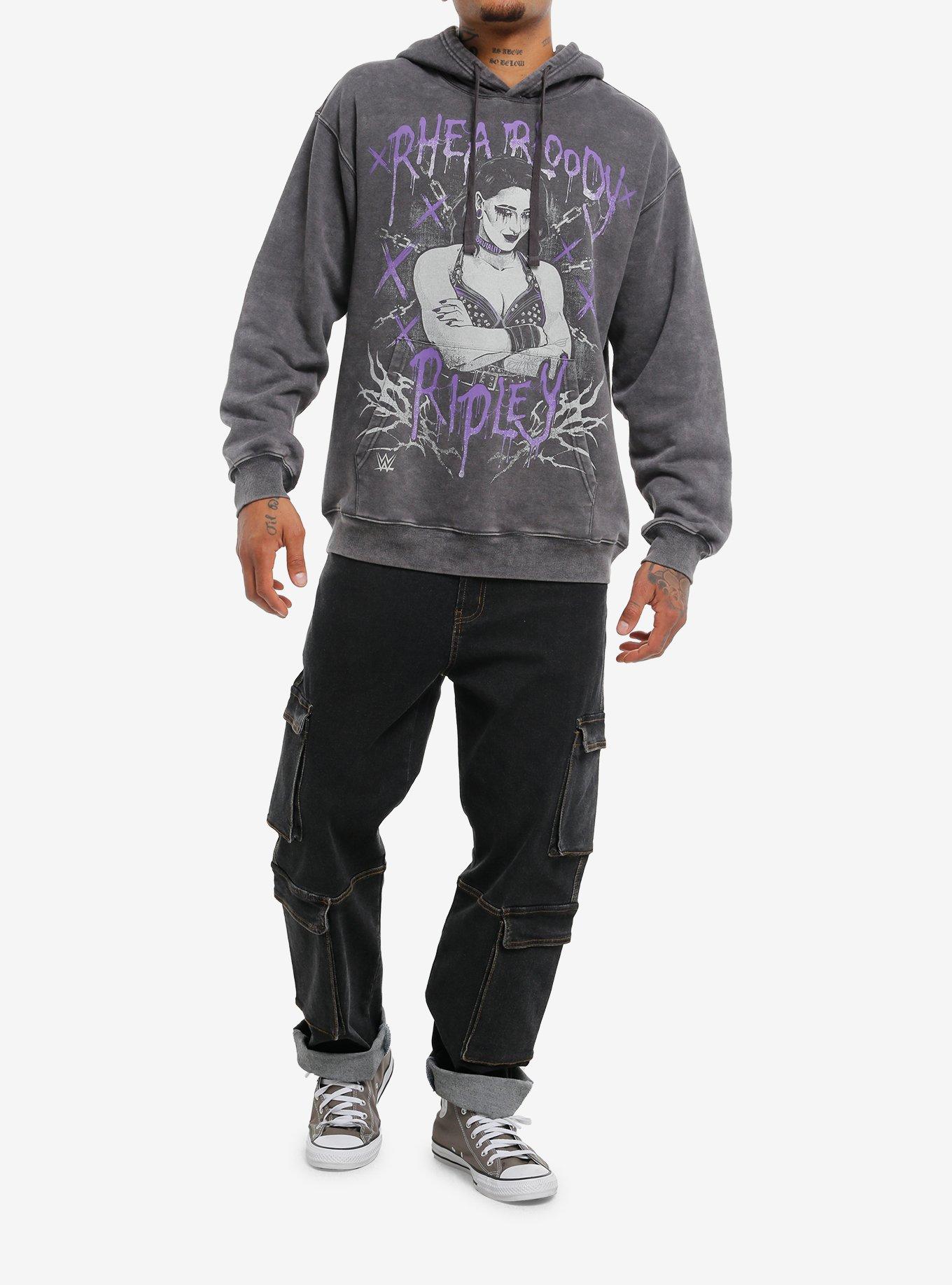 WWE Rhea Ripley Washed Hoodie, MULTI, alternate