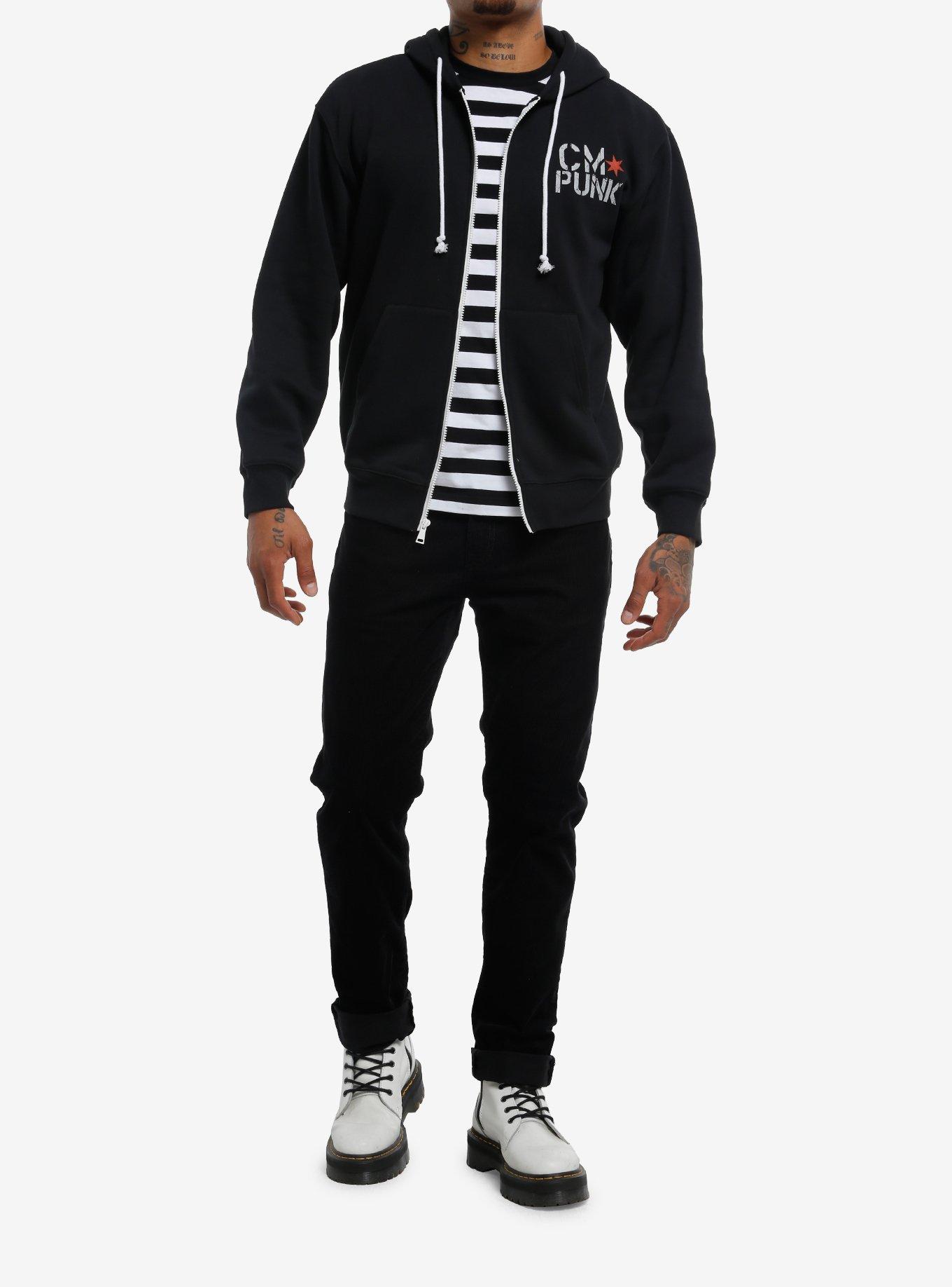 WWE CM Punk Best In The World Hoodie, BLACK, alternate