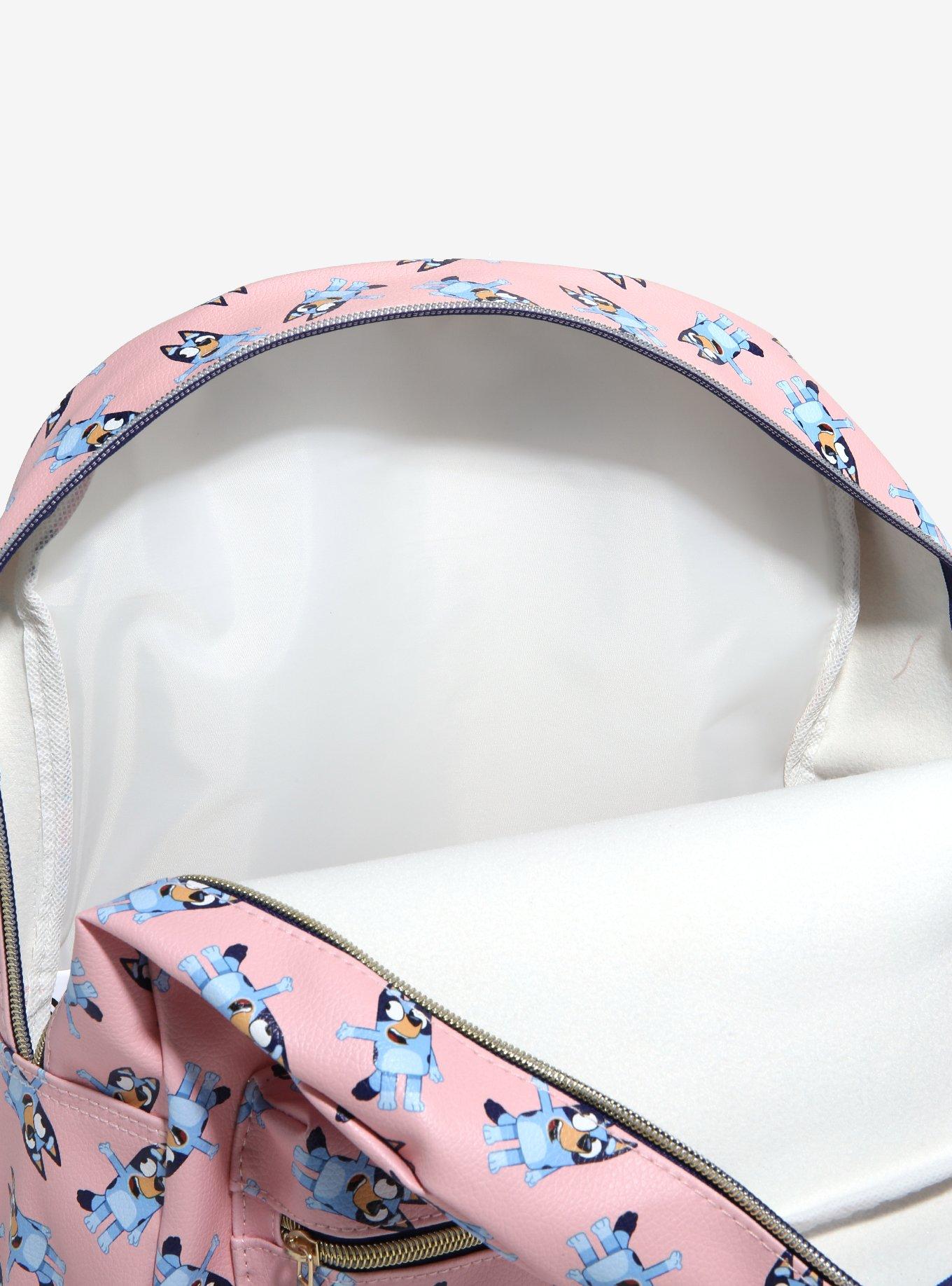 Bluey Pink Allover Print Backpack, , alternate
