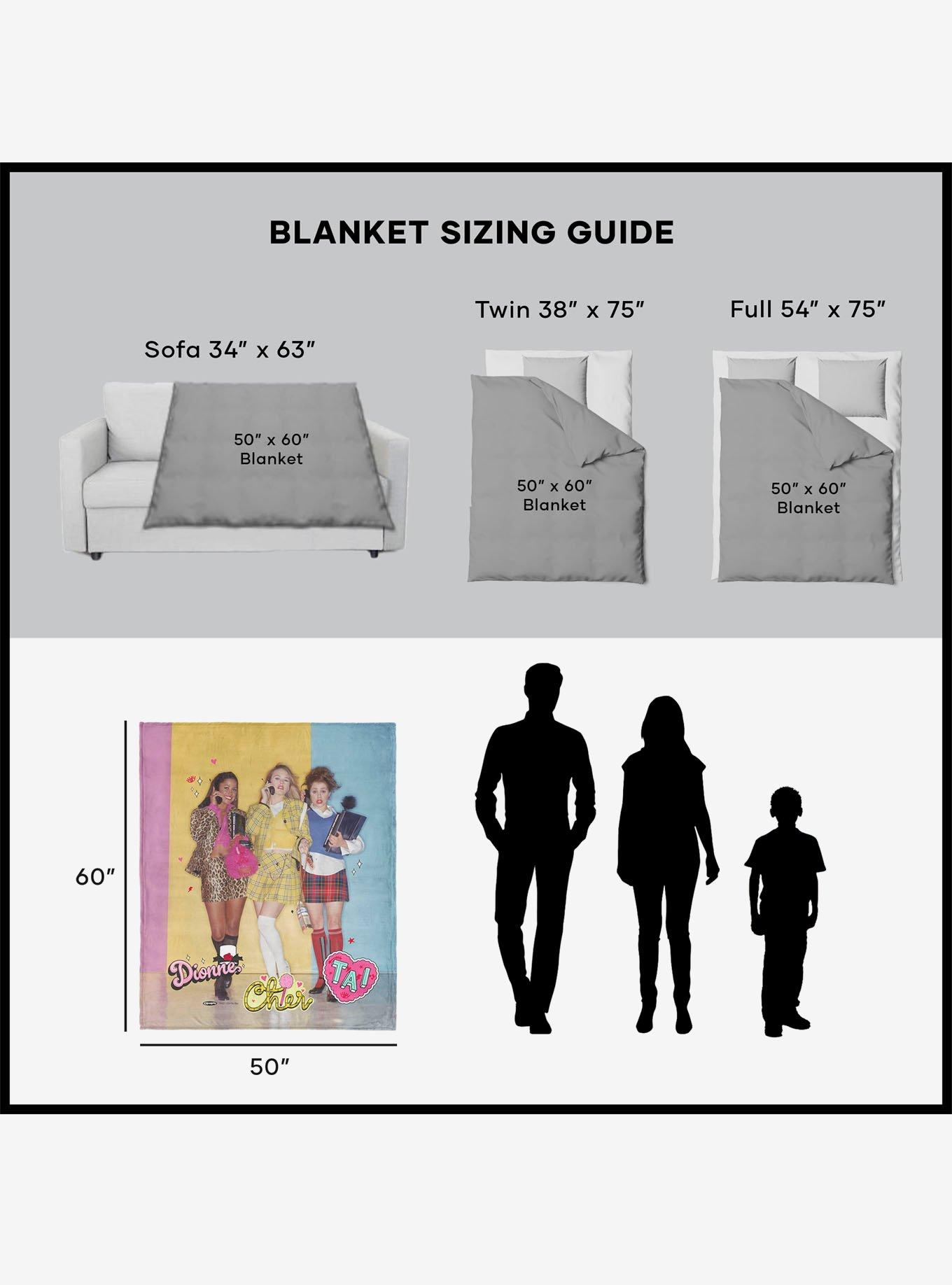 Clueless Dionne Cher Tai Silk Touch Throw Blanket, , alternate
