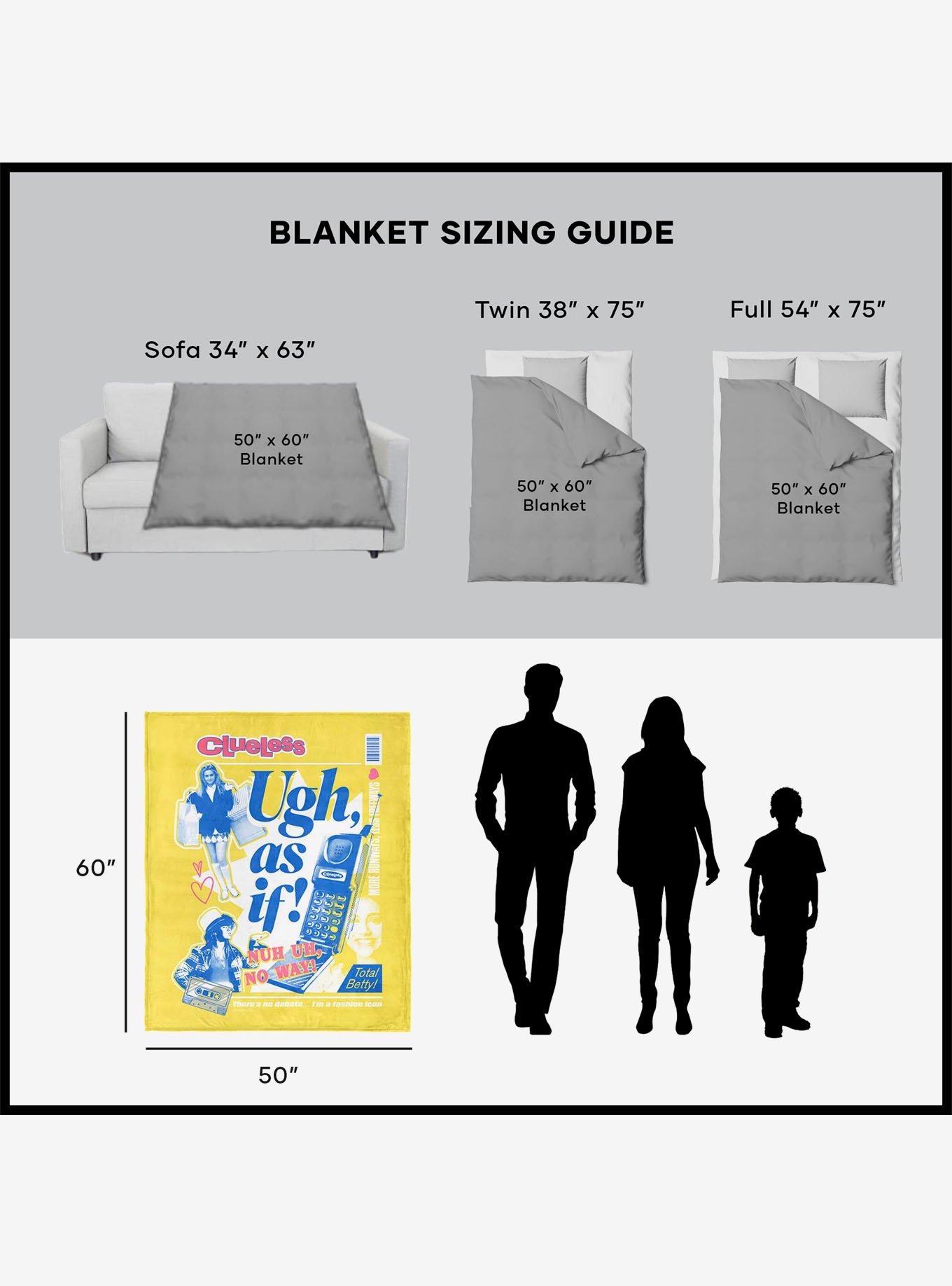Clueless Ugh As If Silk Touch Sherpa Throw Blanket, , alternate