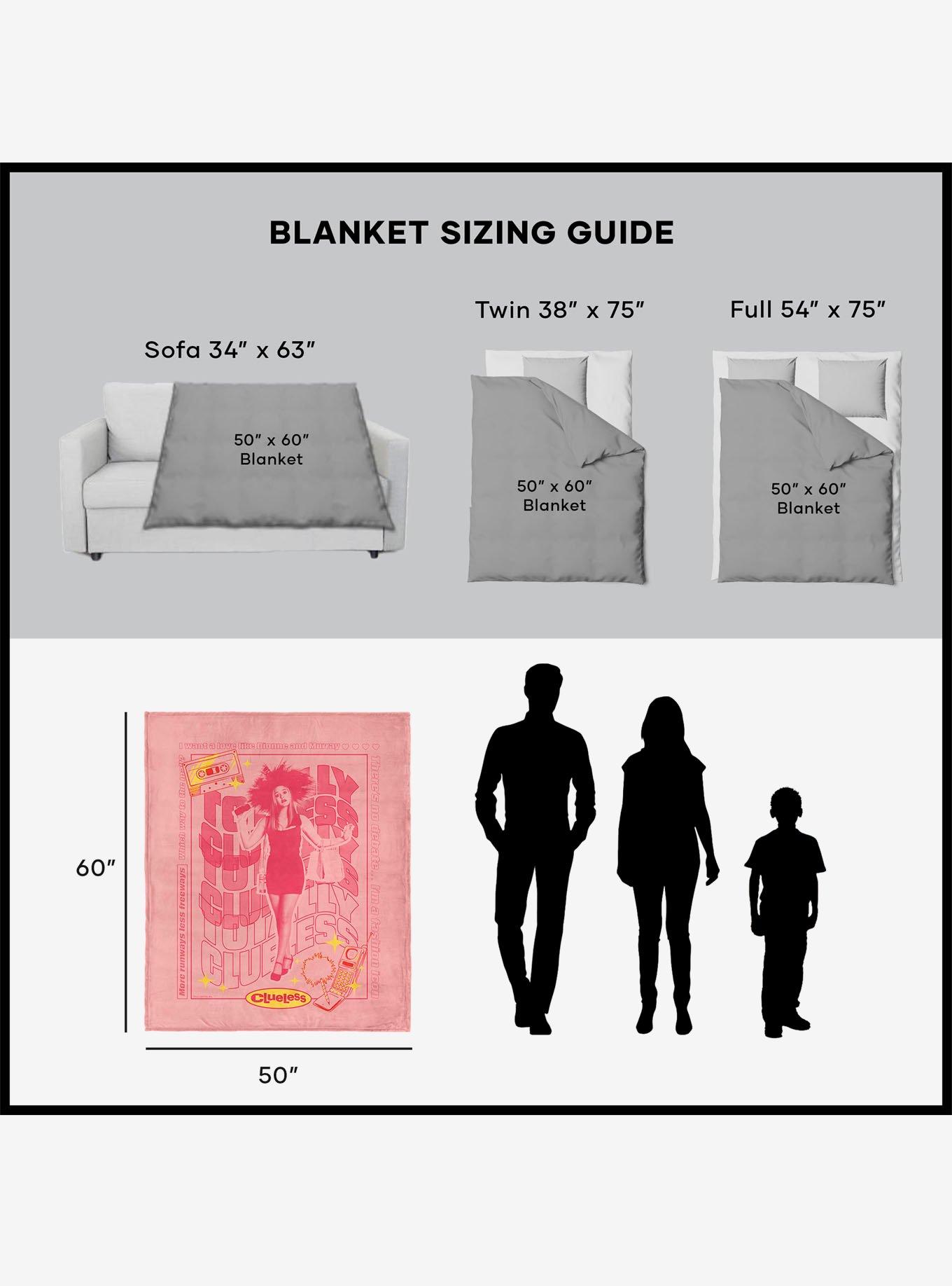 Clueless Totally Clueless Silk Touch Sherpa Throw Blanket, , alternate