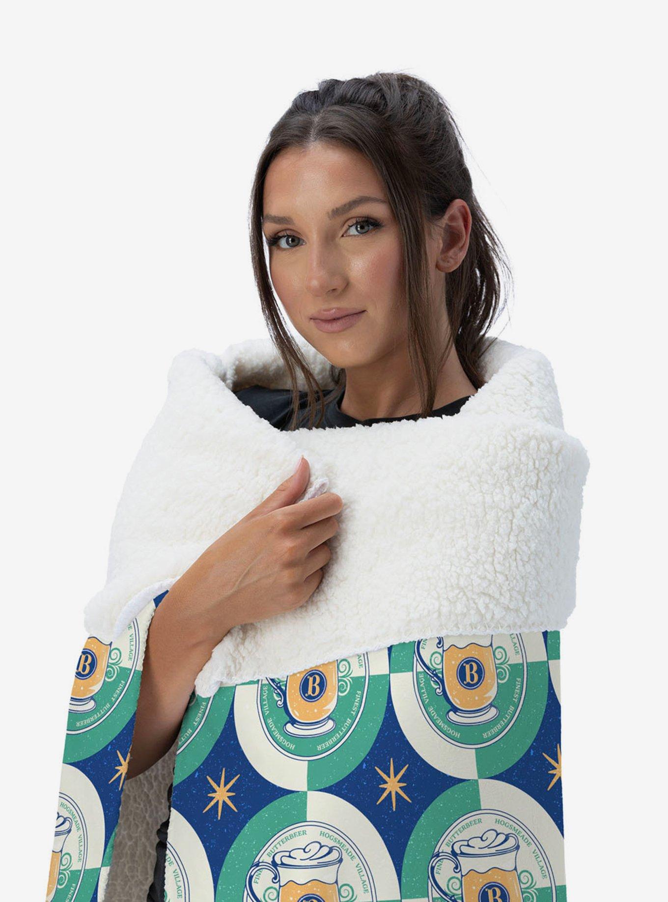 Harry Potter Butterbeer Repeat Silk Touch Sherpa Throw Blanket, , hi-res