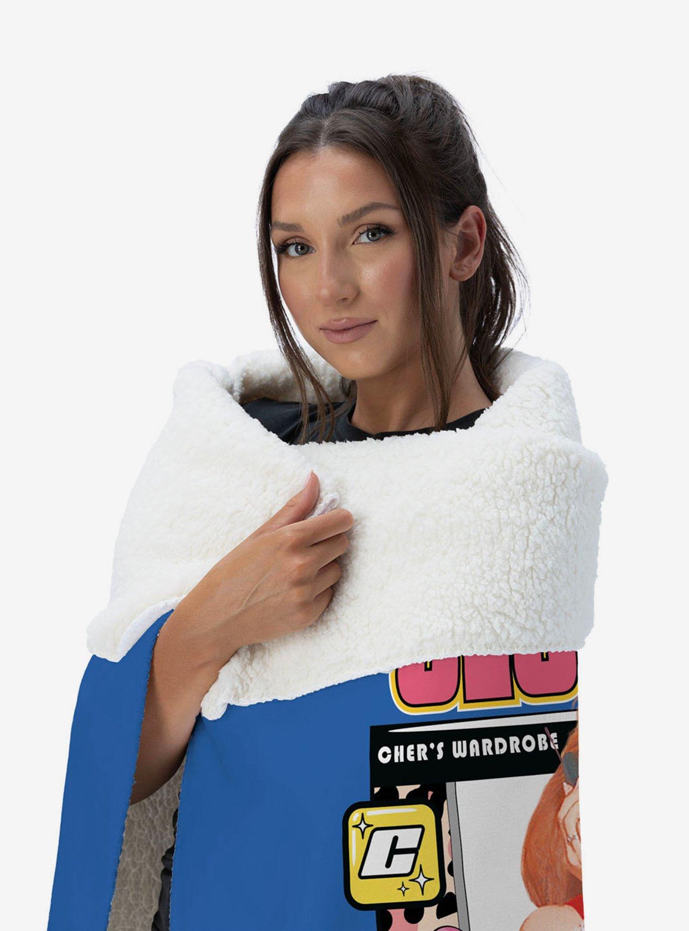 Clueless More Runways Silk Touch Sherpa Throw Blanket, , hi-res