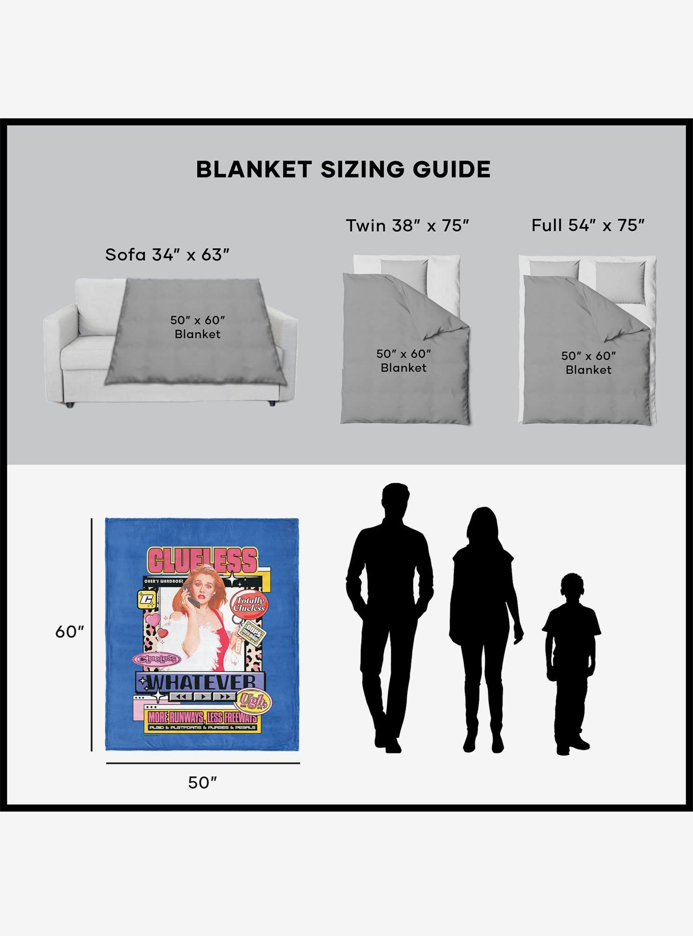 Clueless More Runways Silk Touch Sherpa Throw Blanket, , alternate