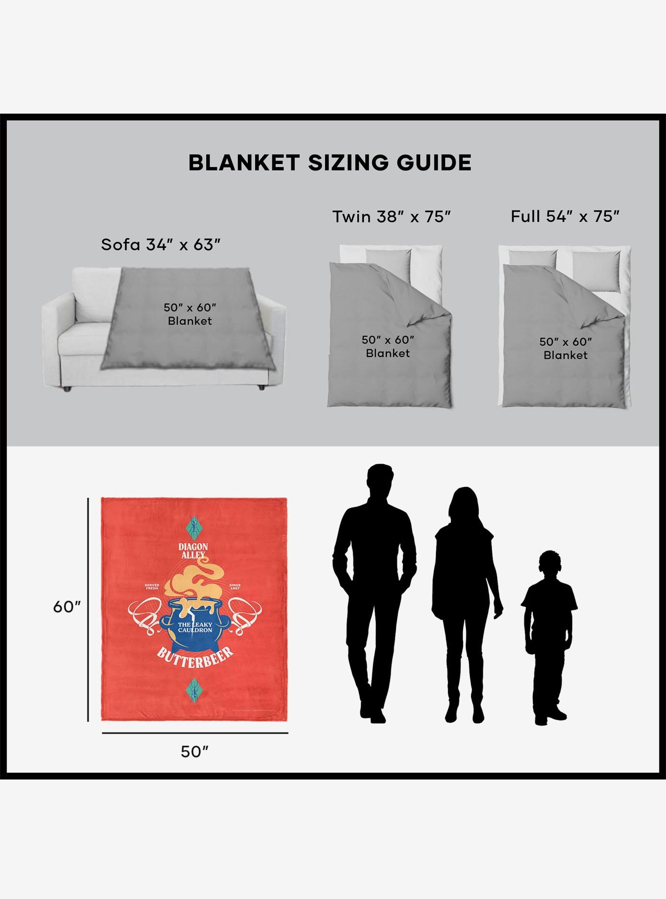 Harry Potter Leaky Cauldron Silk Touch Sherpa Throw Blanket, , alternate