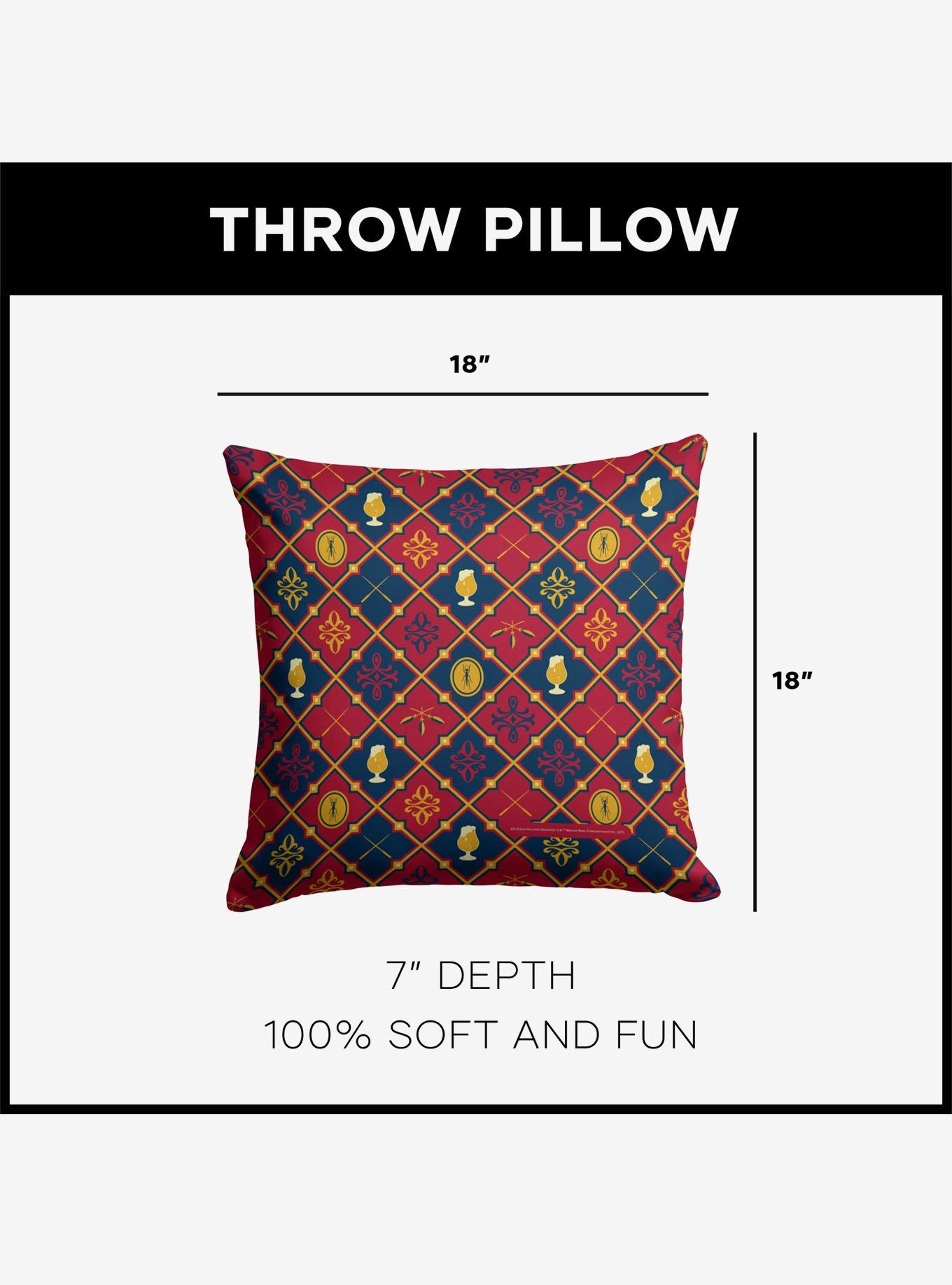 Harry Potter Butterbeer Pattern Throw Pillow, , alternate