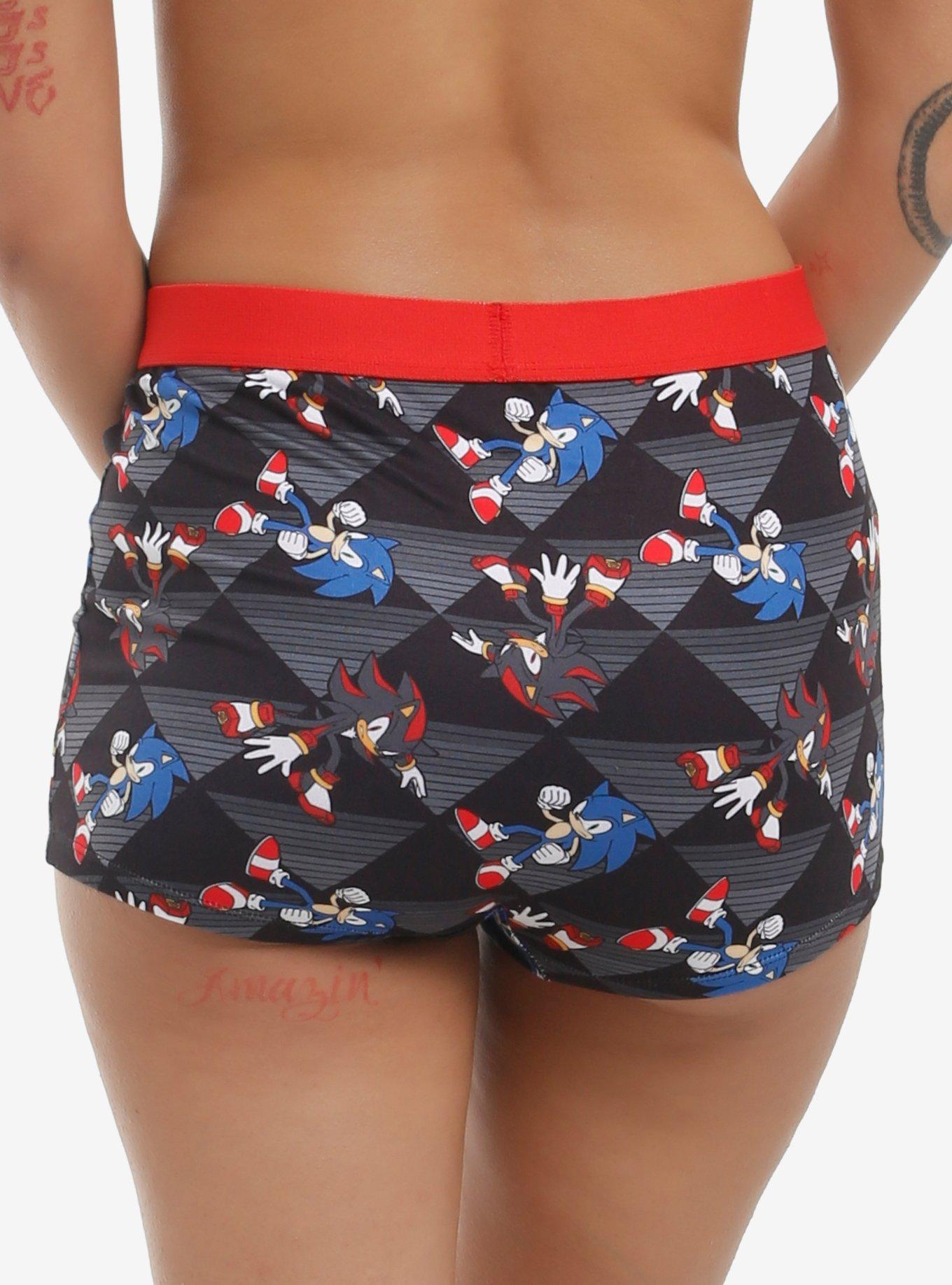 Sonic The Hedgehog Sonic & Shadow Boyshort Panty, MULTI, alternate