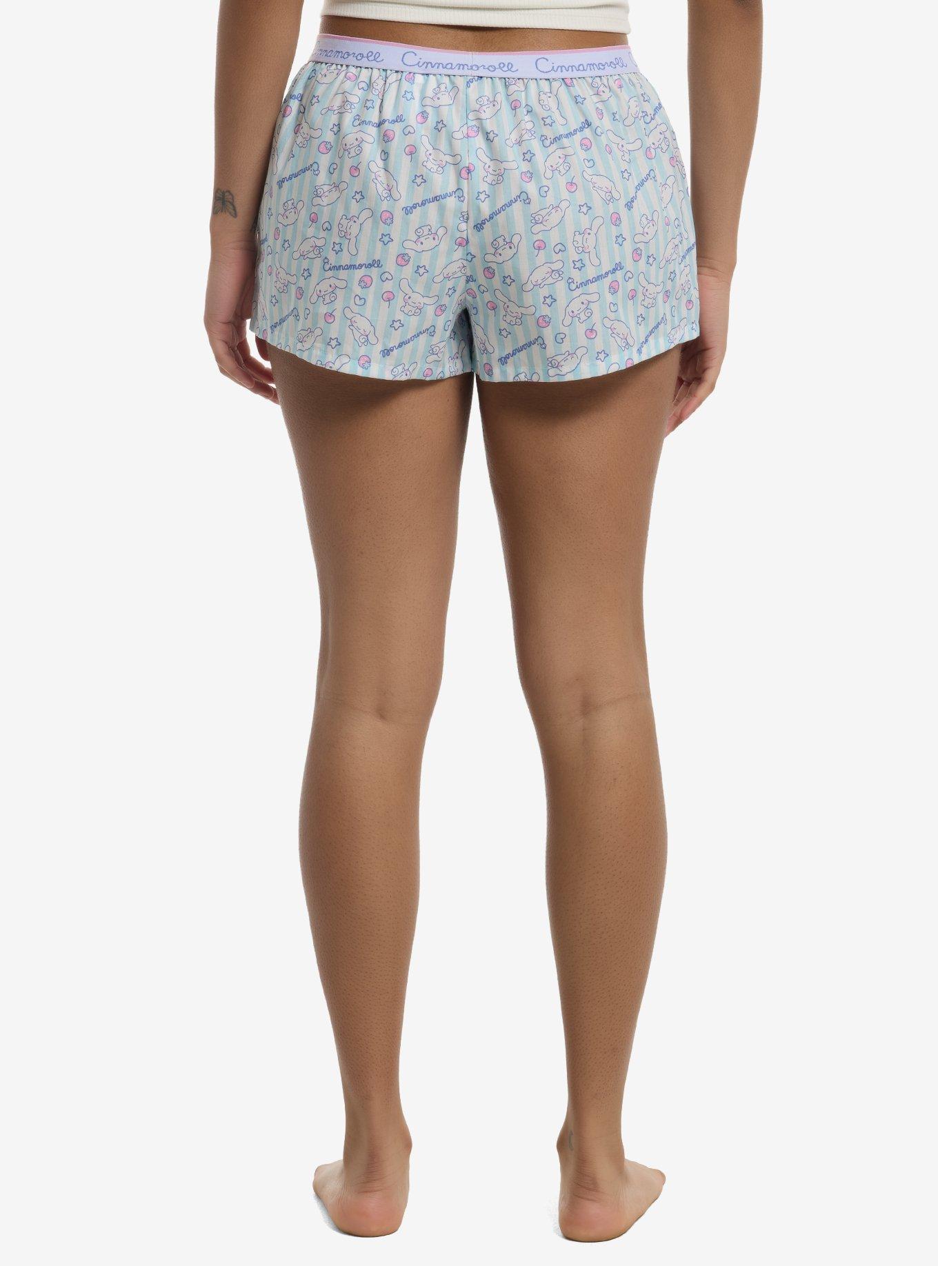 Cinnamoroll Stripe Girls Boxer Lounge Shorts, , hi-res