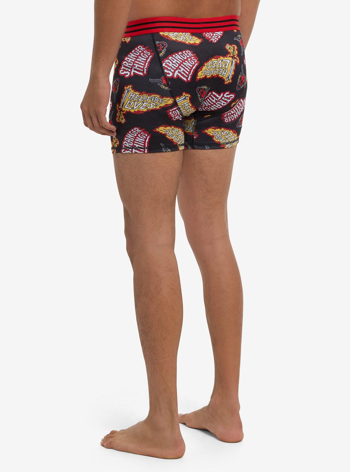 Stranger Things Hellfire Club Flames Boxer Briefs, , hi-res