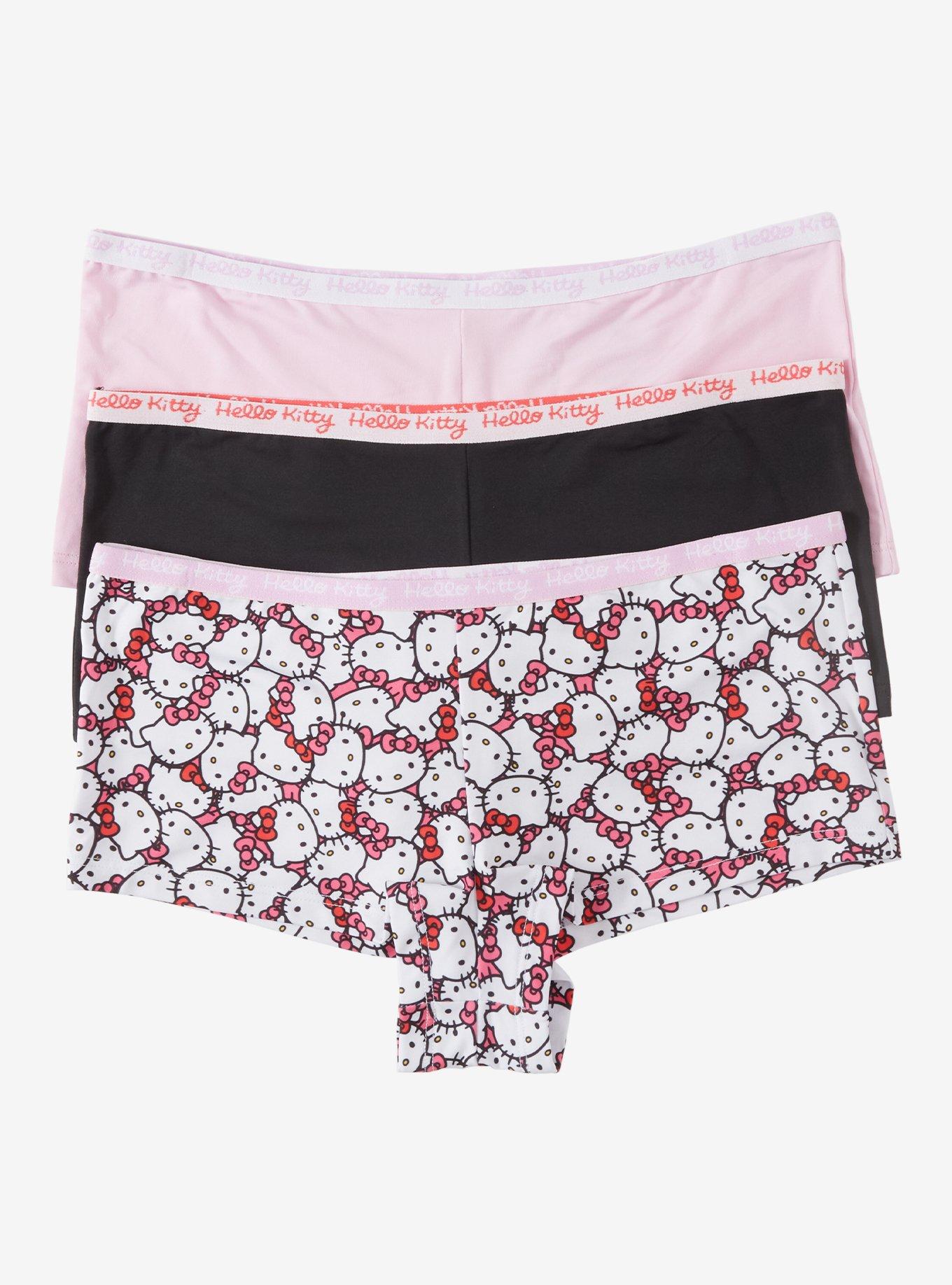 Hello Kitty Face Boyshort Panty Set, , hi-res