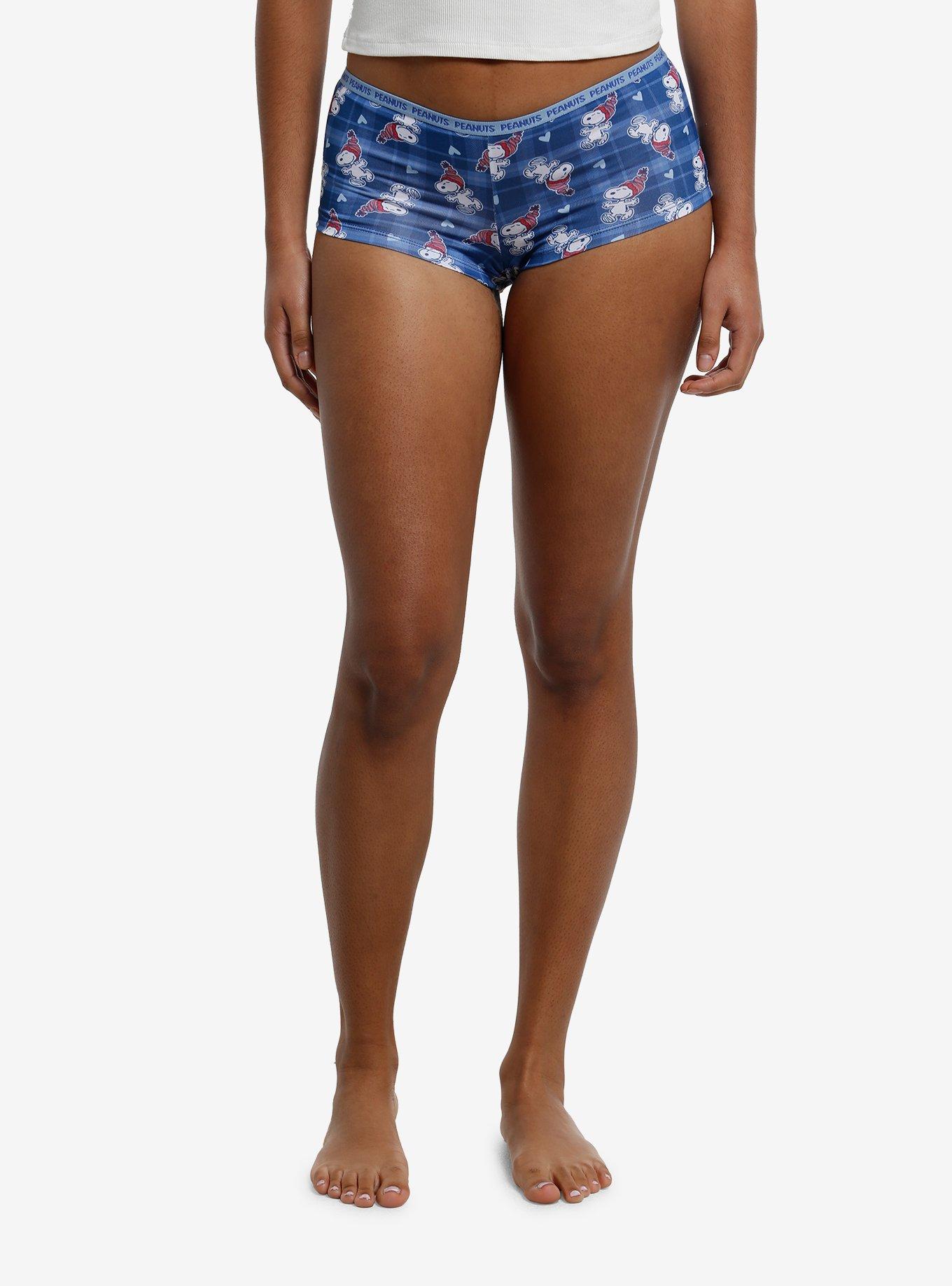 Peanuts Snoopy Winter Boyshort Panty Set, , hi-res