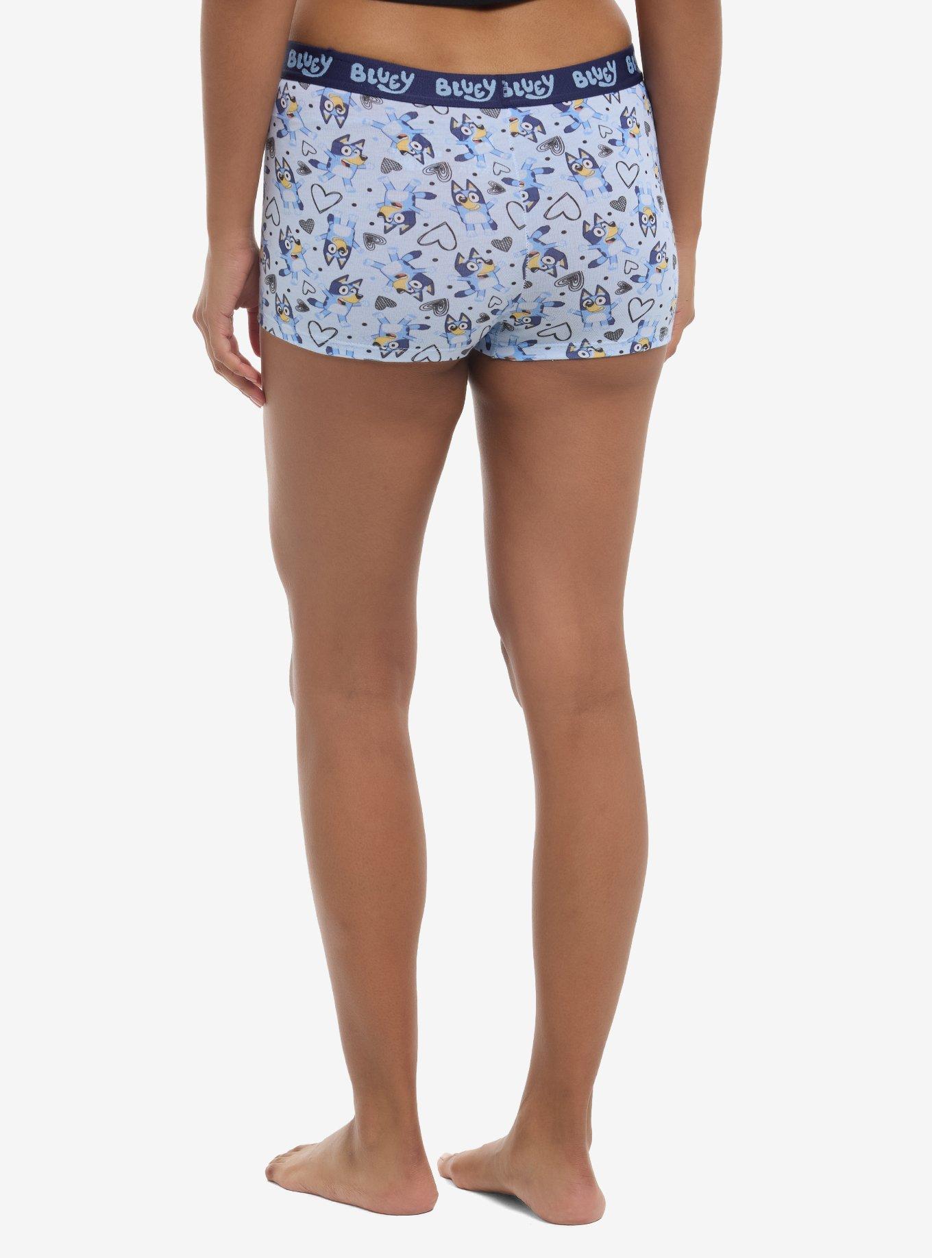 Bluey Heart & Stripe Boyshort Panty Set, , hi-res