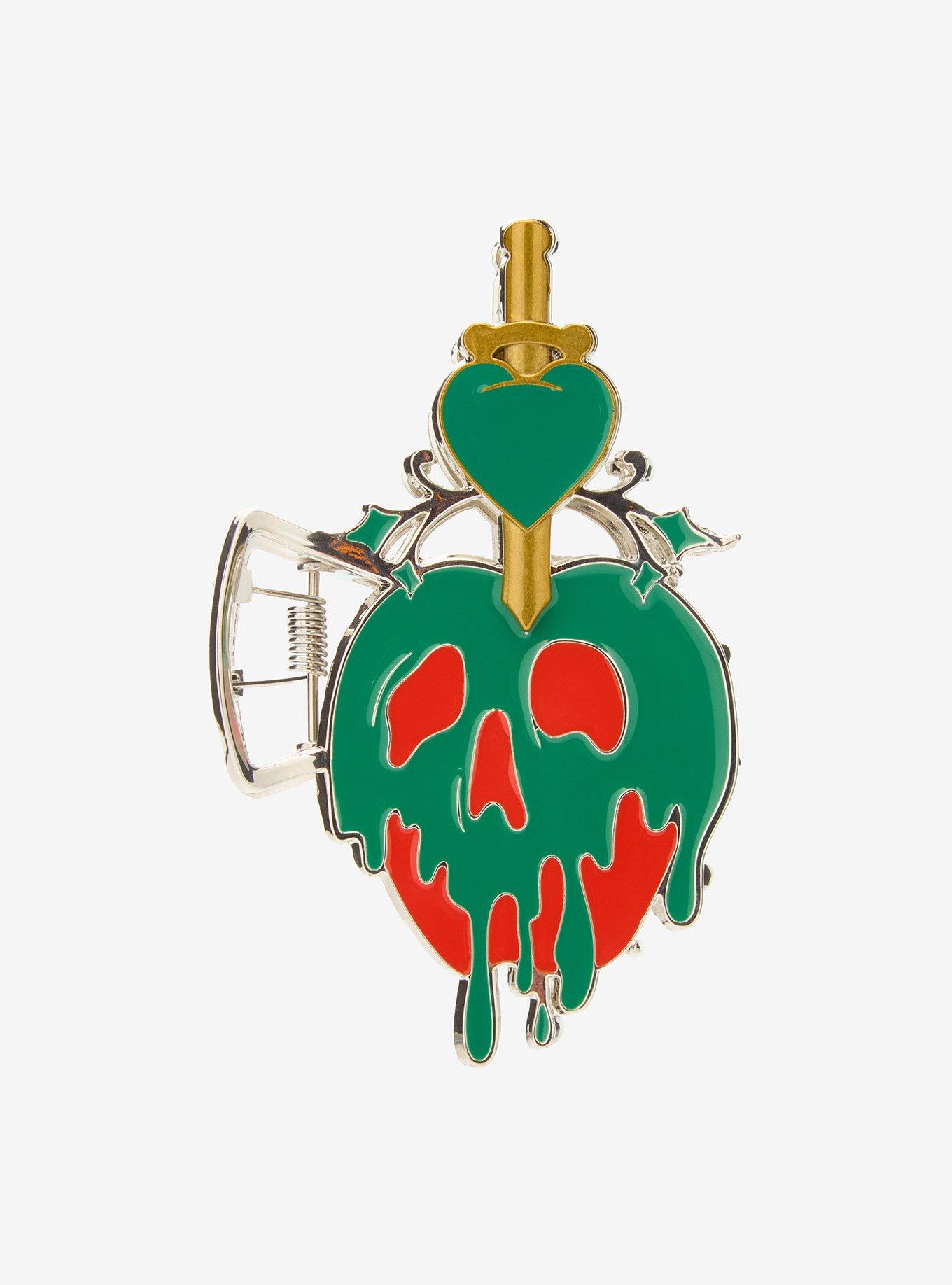 Disney Snow White and the Seven Dwarfs Poison Apple Figural Metal Claw Clip - BoxLunch Exclusive, , hi-res