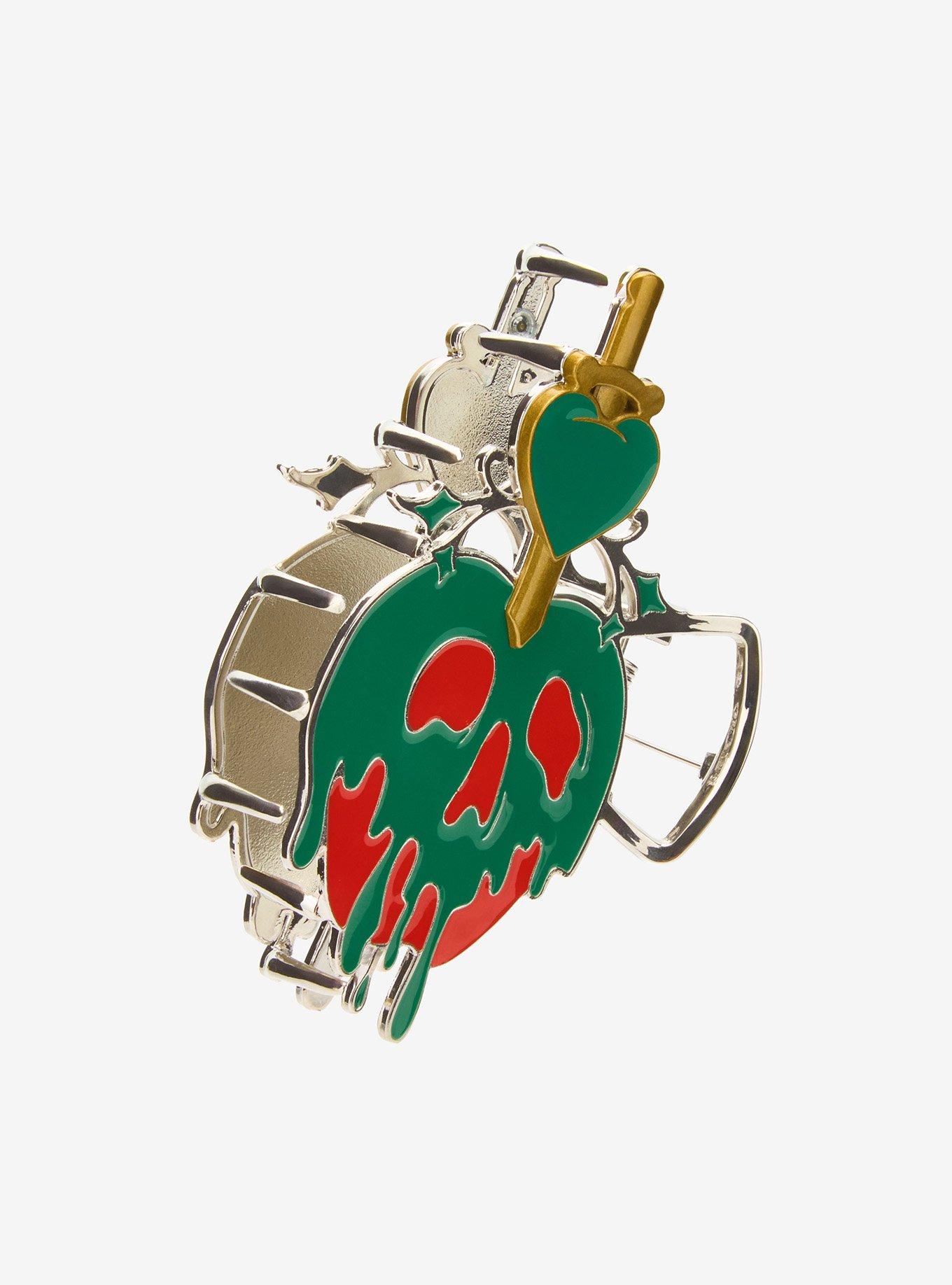 Disney Snow White and the Seven Dwarfs Poison Apple Figural Metal Claw Clip - BoxLunch Exclusive, , alternate