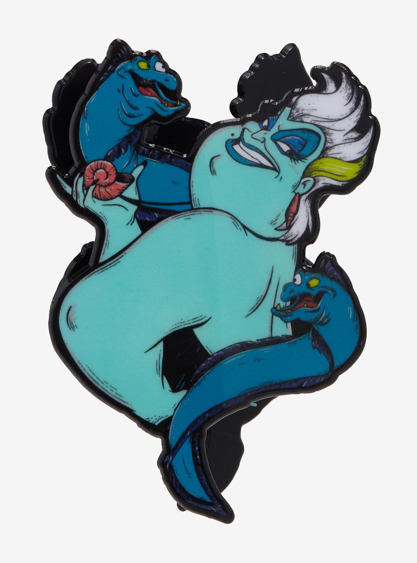 Disney The Little Mermaid Ursula, Flotsam, and Jetsam Figural Claw Clip — BoxLunch Exclusive, , hi-res