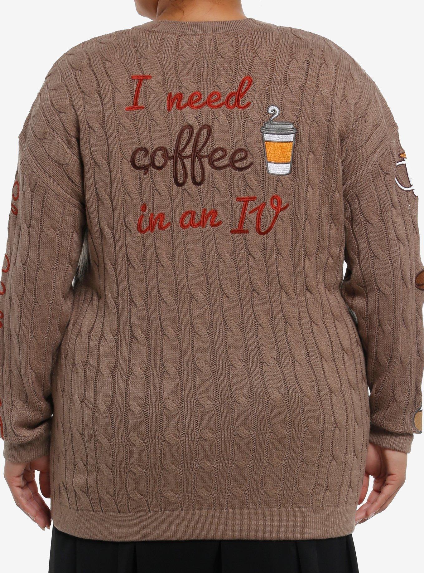 Gilmore Girls Luke's Coffee Girls Cardigan Plus Size, , hi-res