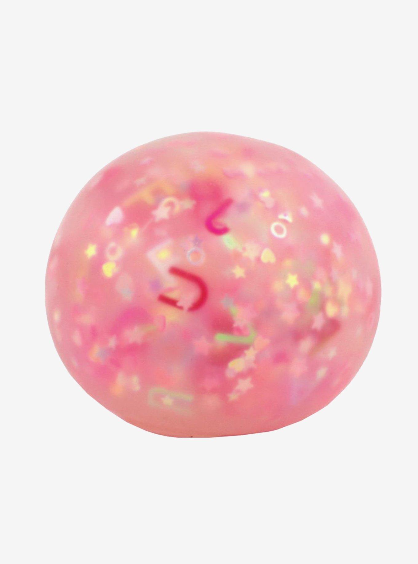 Super Squidge Ball Alphabet Glitter Stress Toy, , alternate