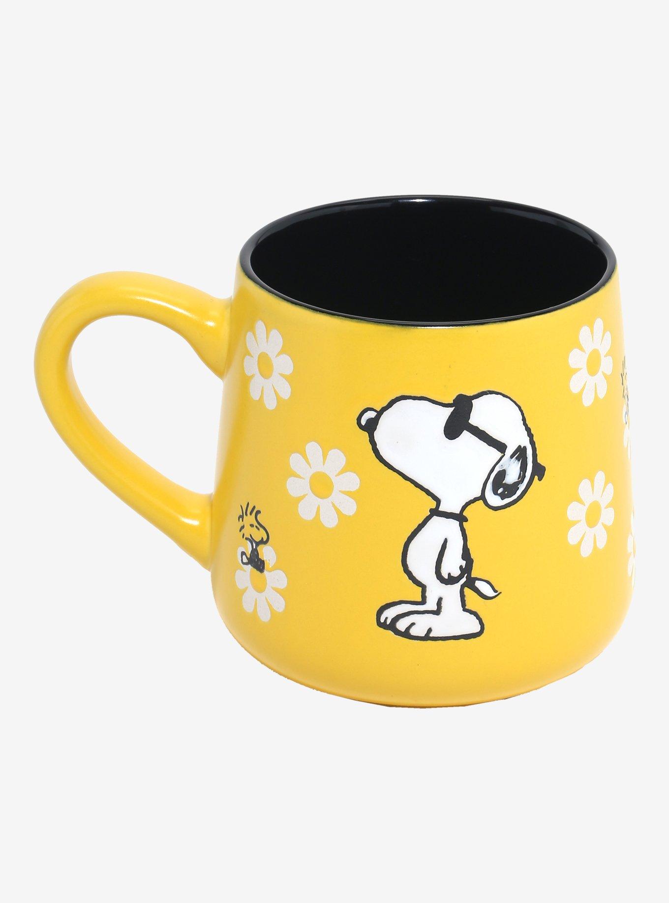 Peanuts Snoopy Daisies Wax Resist Mug, , hi-res