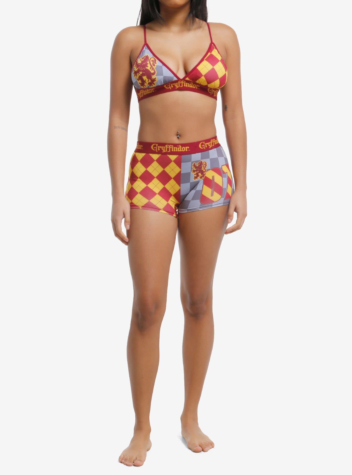 Harry Potter Gryffindor Bra & Boyshort Panty Set, , hi-res