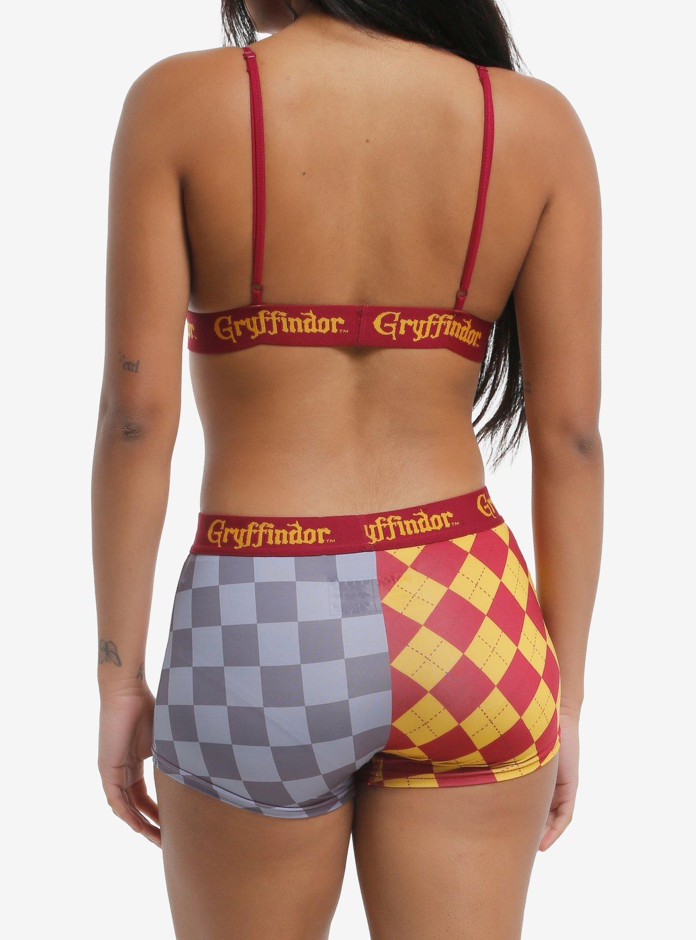 Harry Potter Gryffindor Bra & Boyshort Panty Set, MULTI, alternate