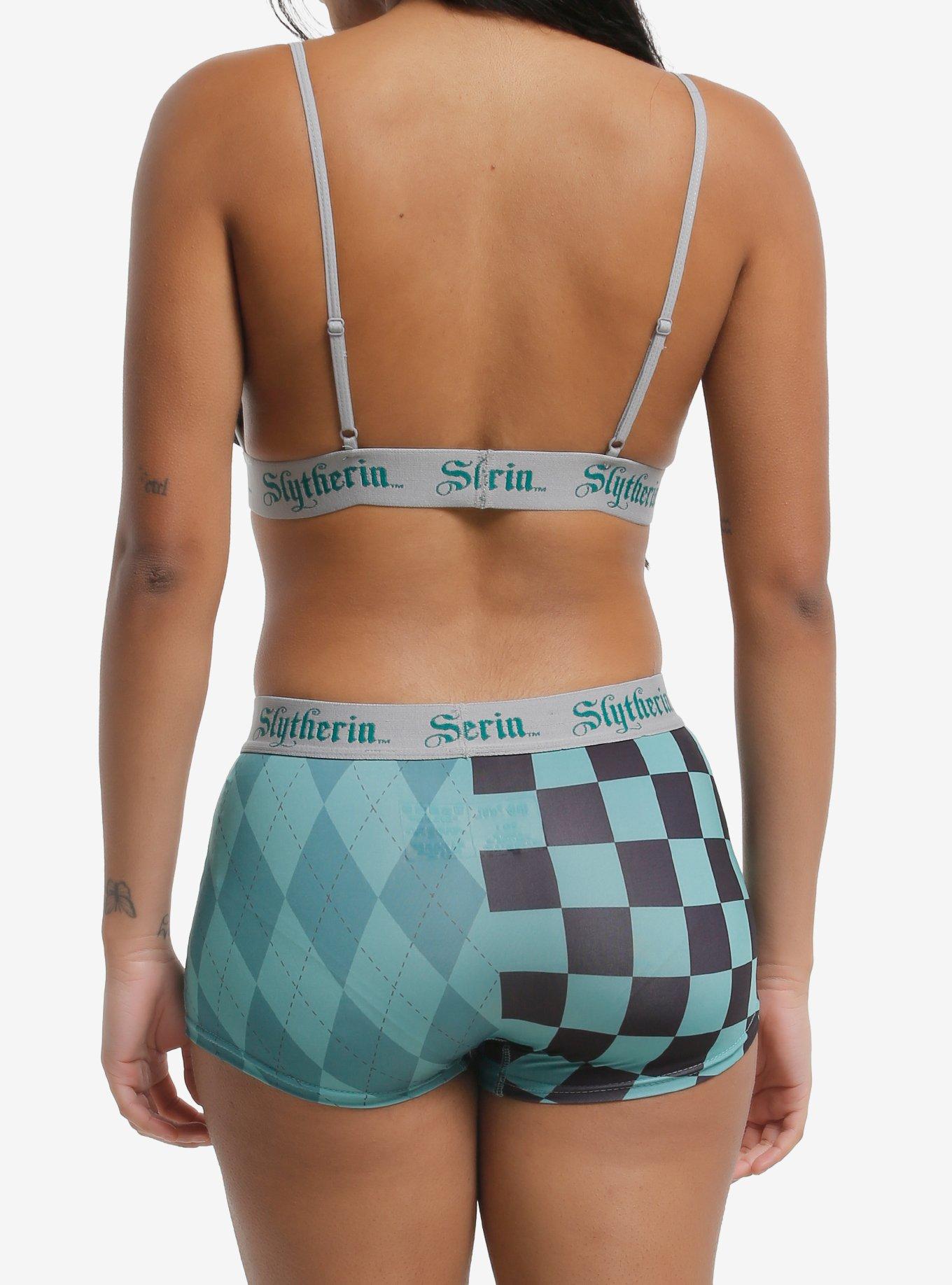 Harry Potter Slytherin Bra & Boyshort Panty Set, MULTI, alternate