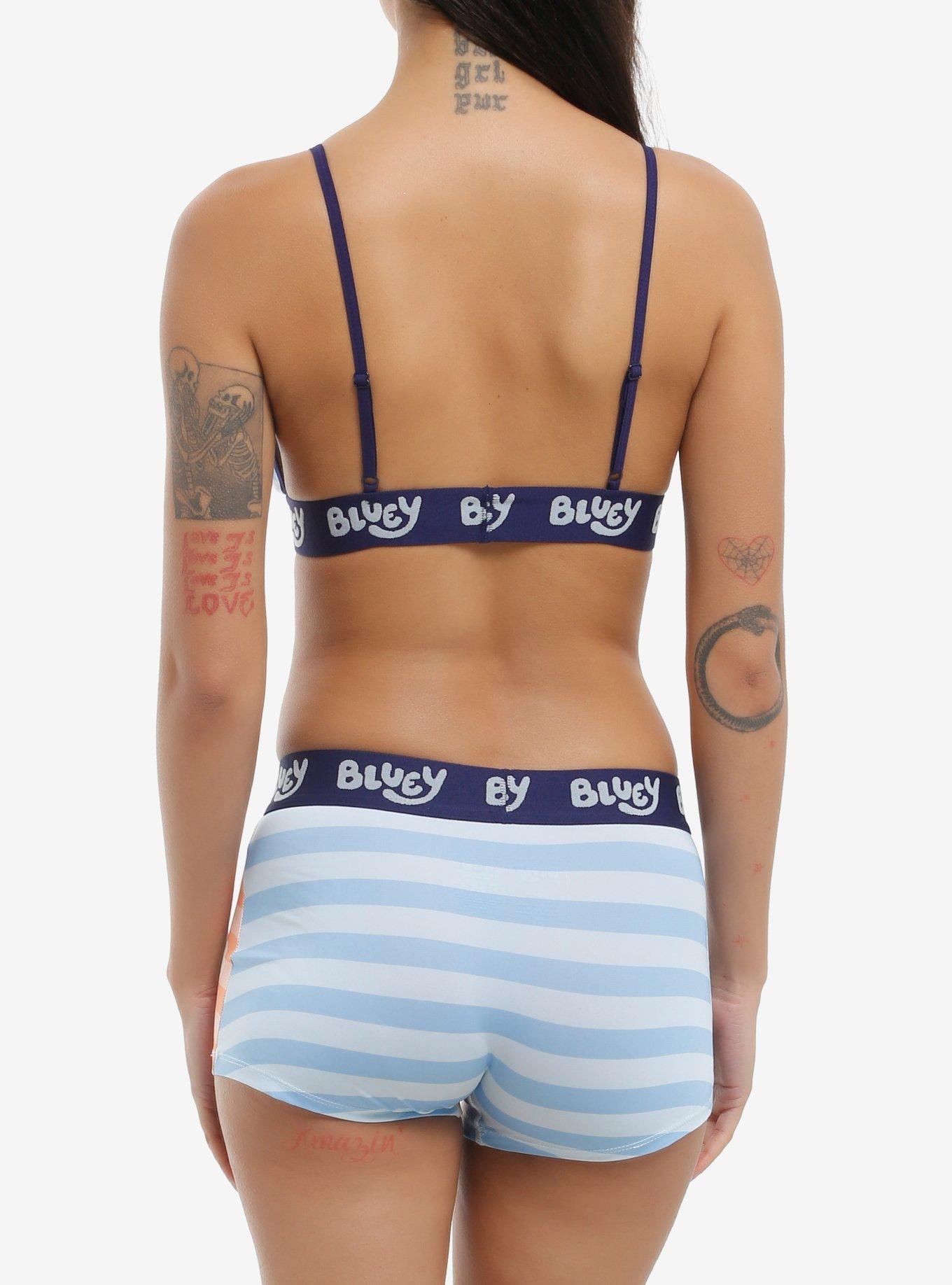Bluey & Bingo Split Bra & Boyshort Panty Set, MULTI, alternate
