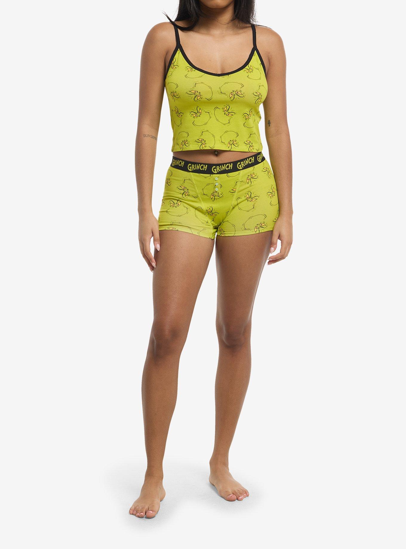 Dr. Seuss How The Grinch Stole Christmas! Grinch Face Girls Lounge Set, , hi-res