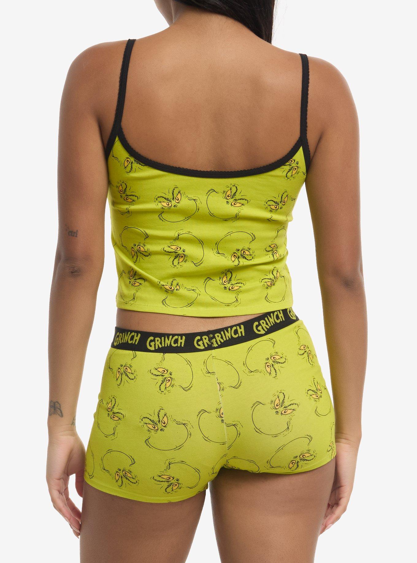Dr. Seuss How The Grinch Stole Christmas! Grinch Face Girls Lounge Set, MULTI, alternate