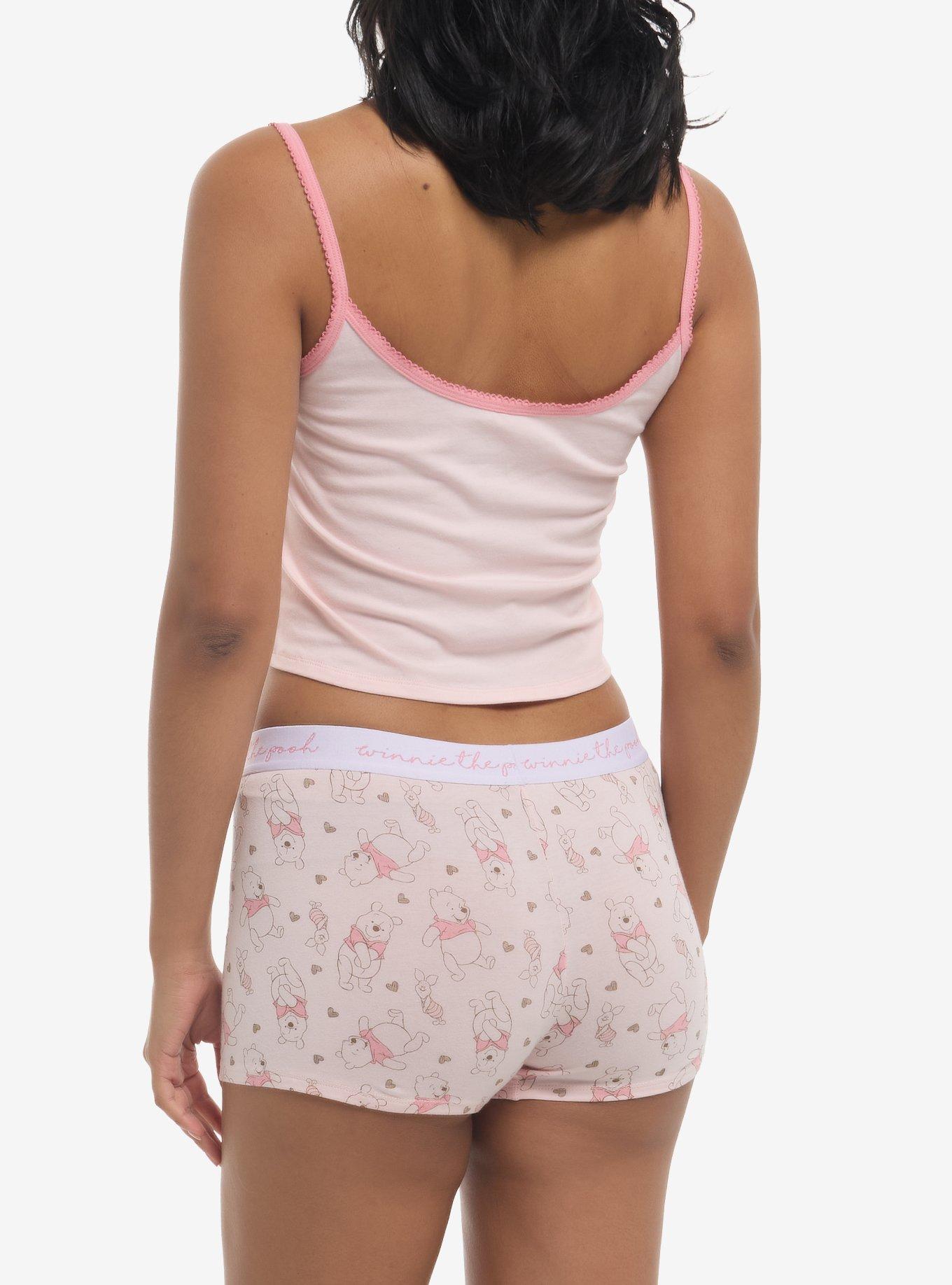 Disney Winnie The Pooh Duo Hearts Cami & Boyshort Panty Set, MULTI, alternate