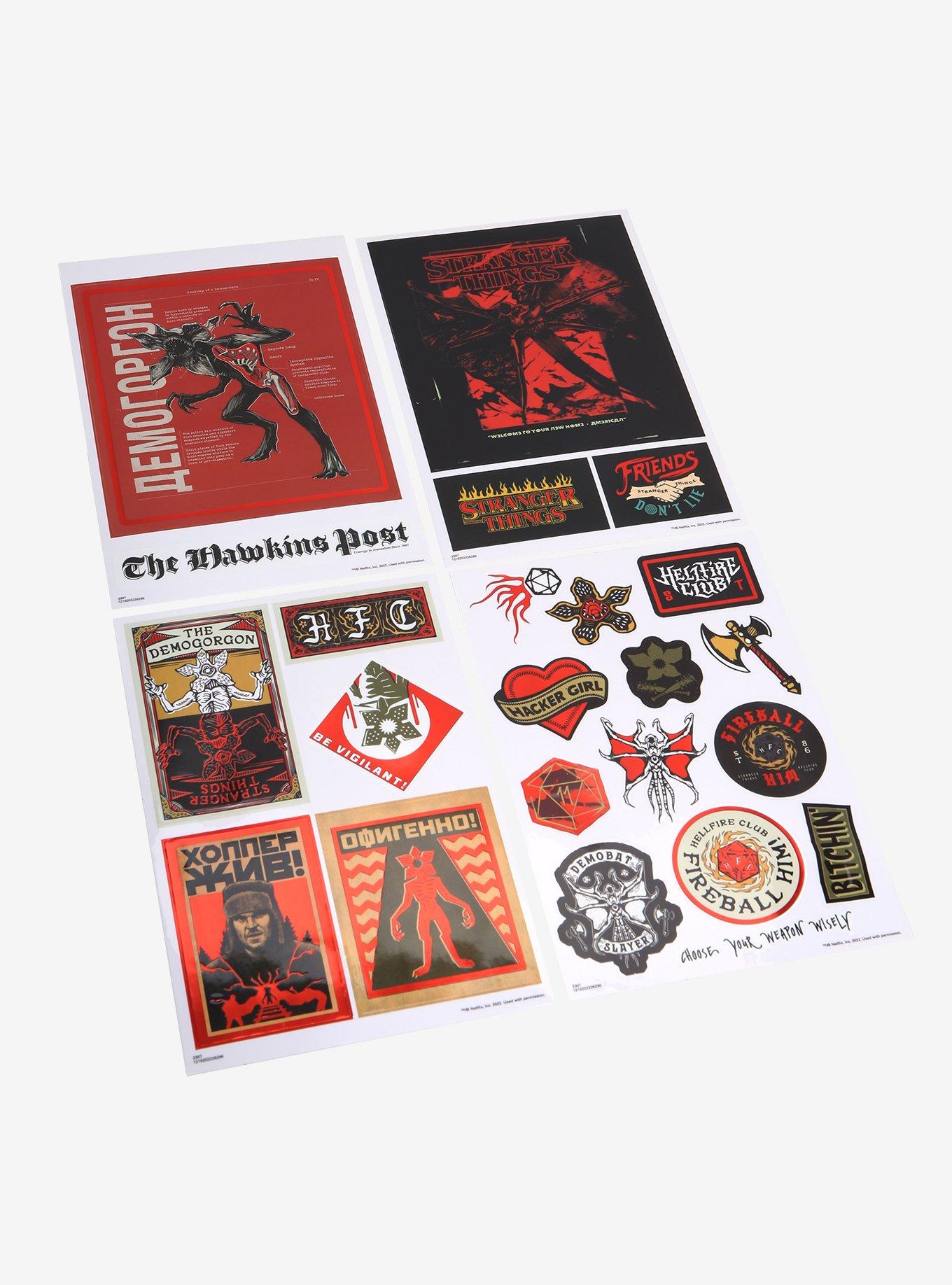 Stranger Things Icons Foil Sticker Set, , hi-res