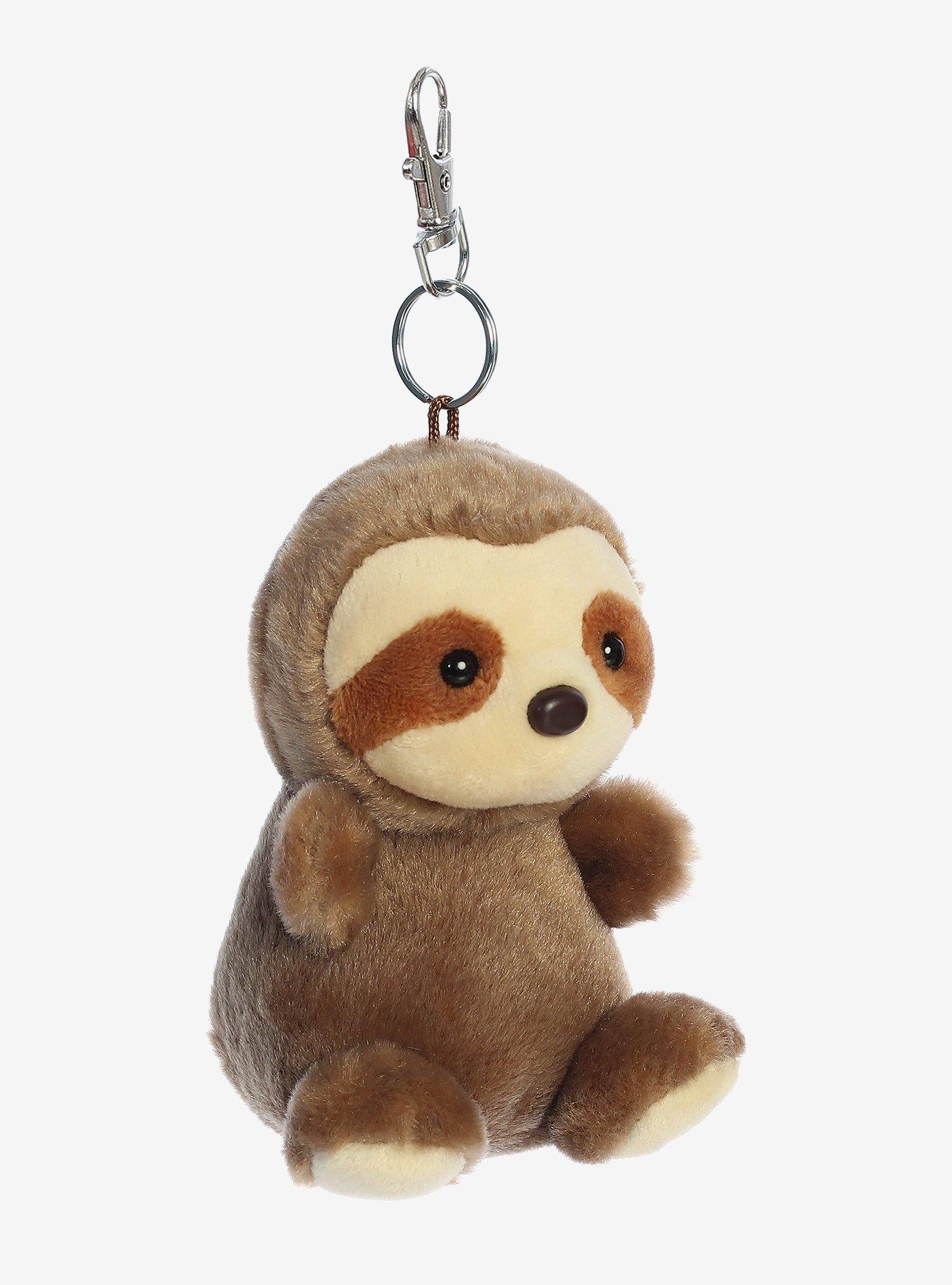 Palm Pals Slomo Sloth Plush Key Chain, , hi-res