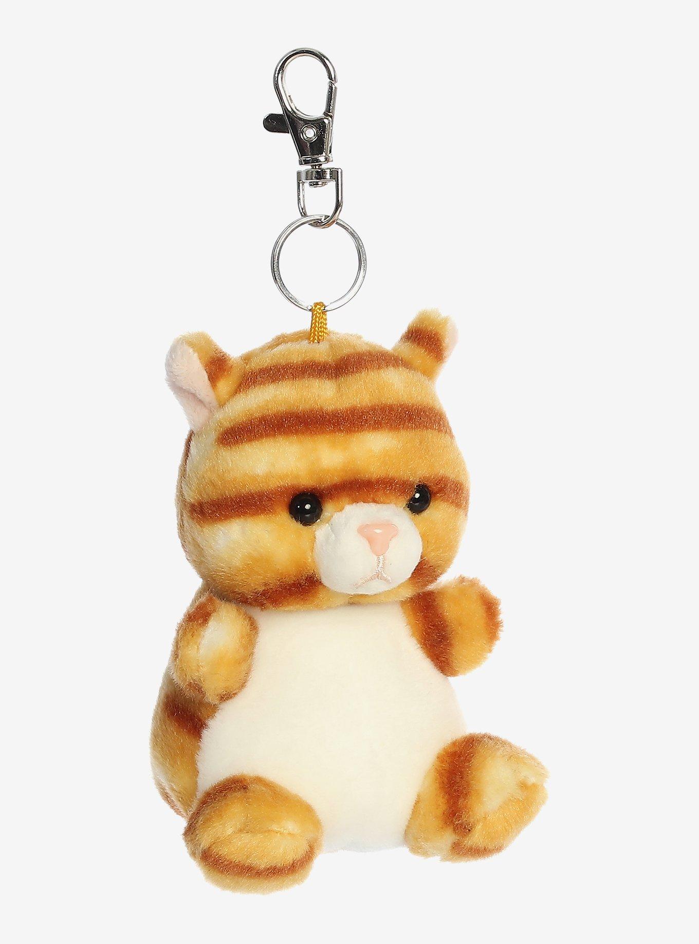 Aurora Palm Pals Meow Kitty Plush Key Chain, , alternate