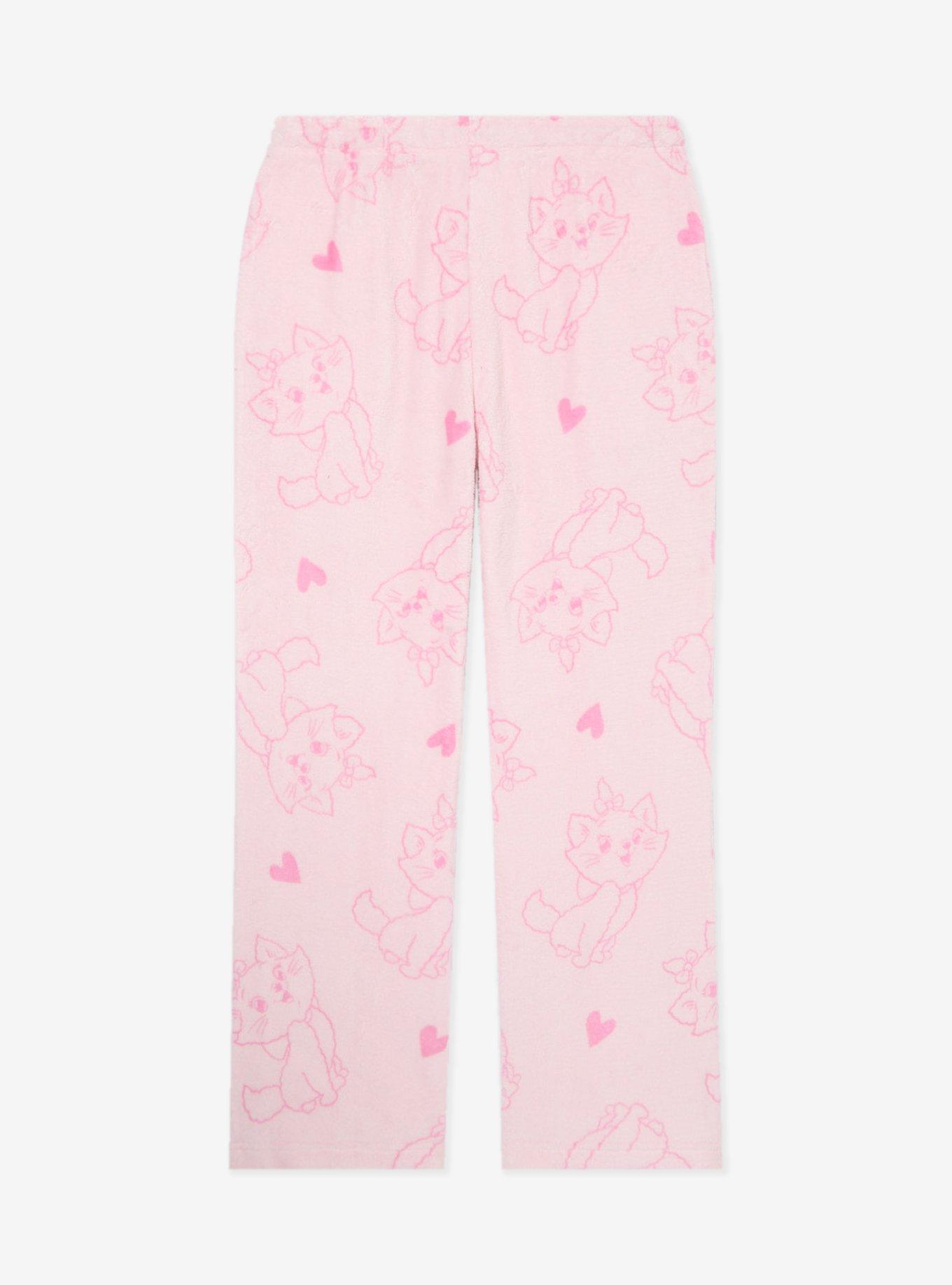 Disney The Aristocats Marie Allover Print Plush Sleep Pants - BoxLunch Exclusive, , hi-res