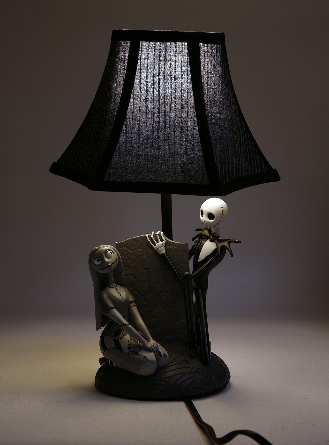 Disney The Nightmare Before Christmas Jack and Sally Gravestone Lamp, , hi-res