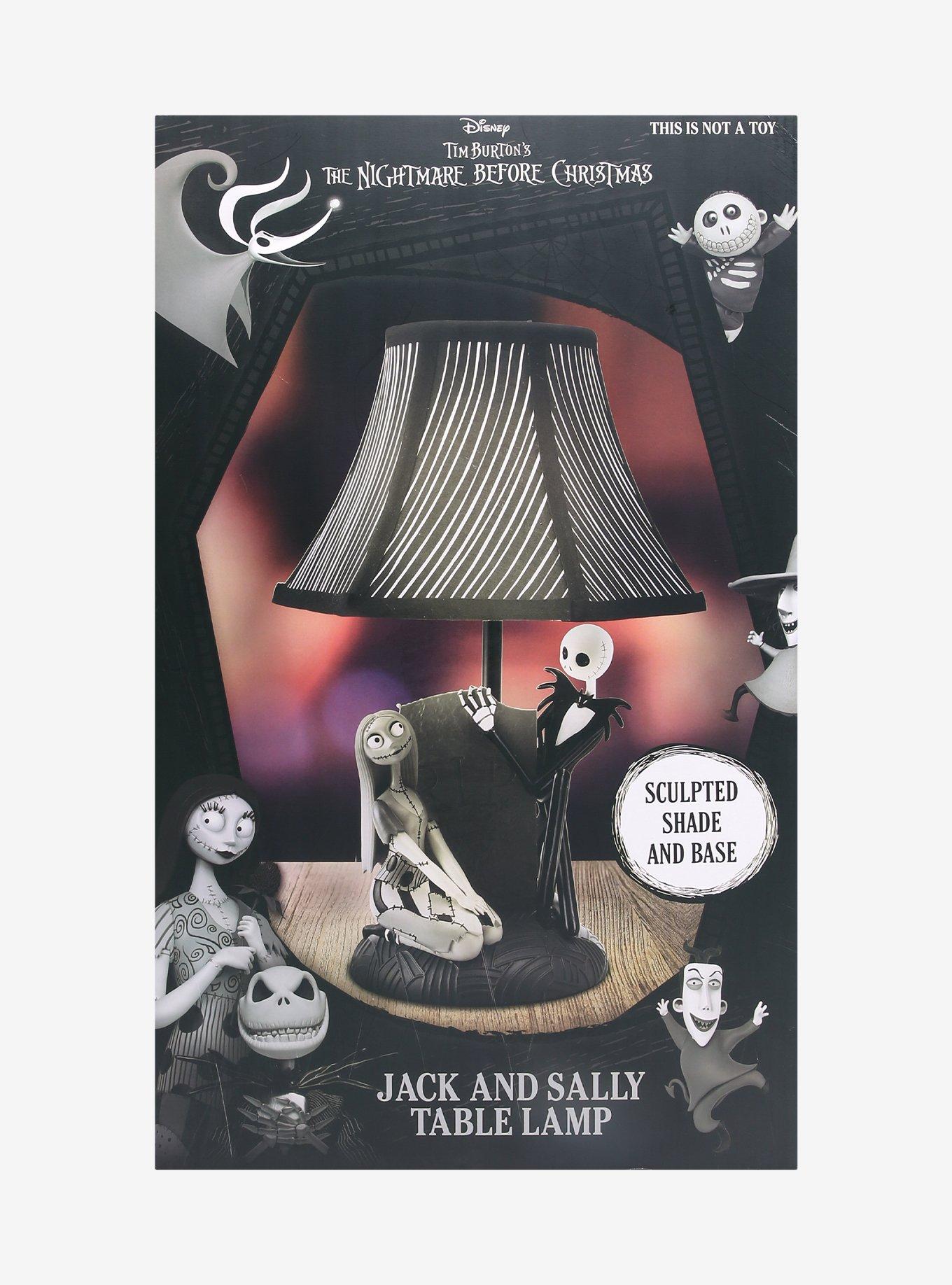 Disney The Nightmare Before Christmas Jack and Sally Gravestone Lamp