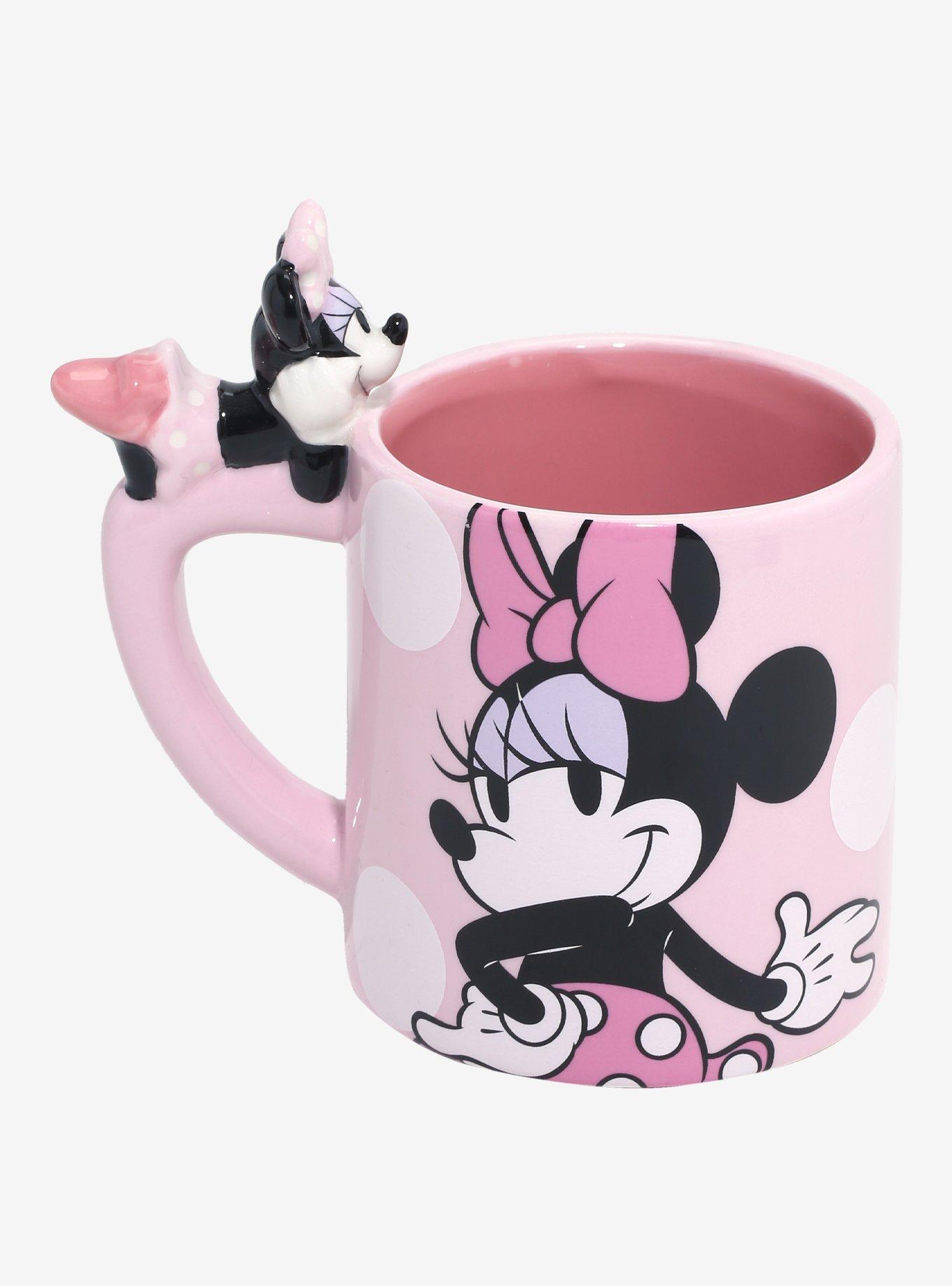 Disney Minnie Mouse Polka Dot Figural Charm Mug, , hi-res