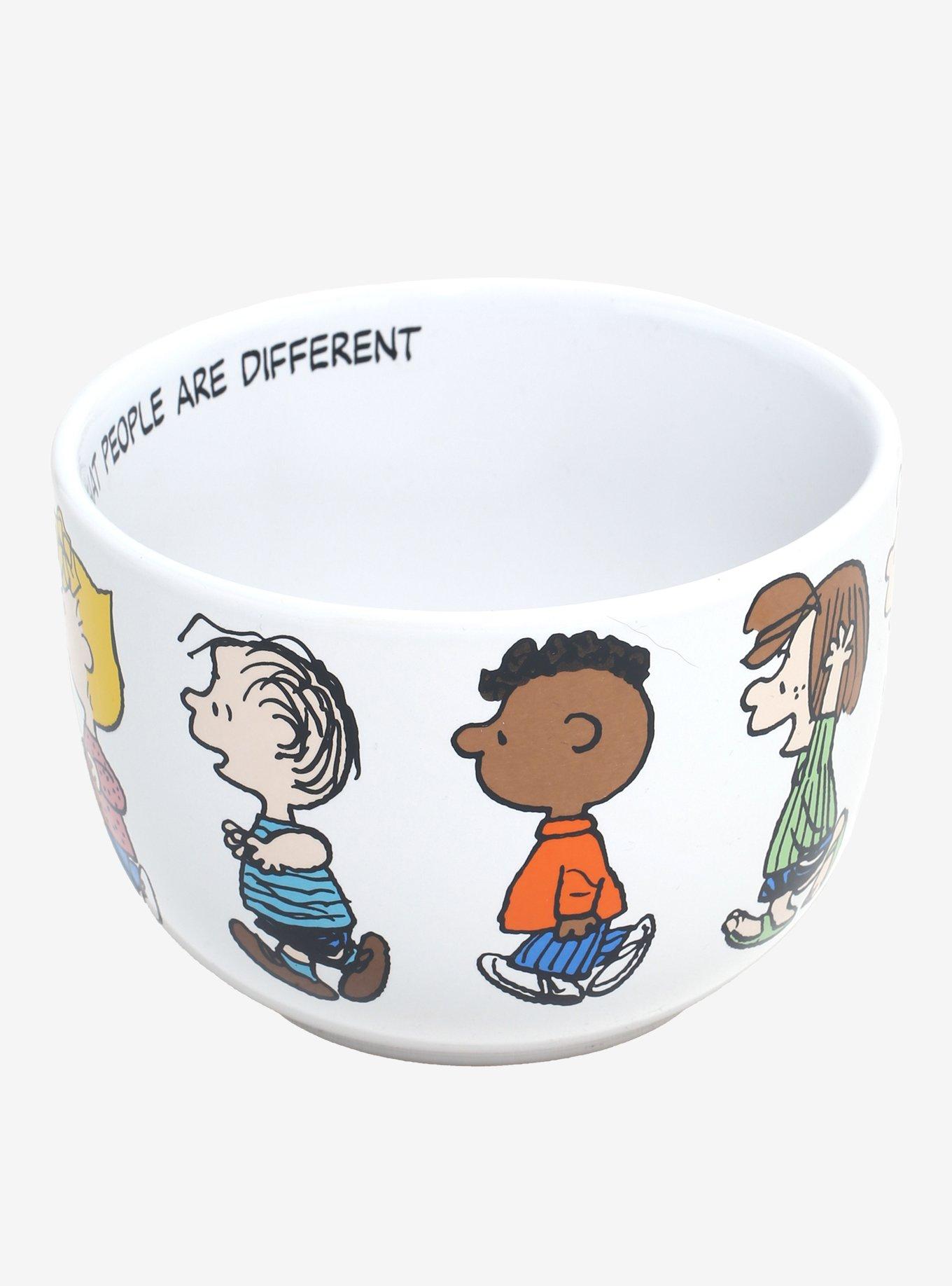Peanuts Characters Running Soup Mug, , hi-res