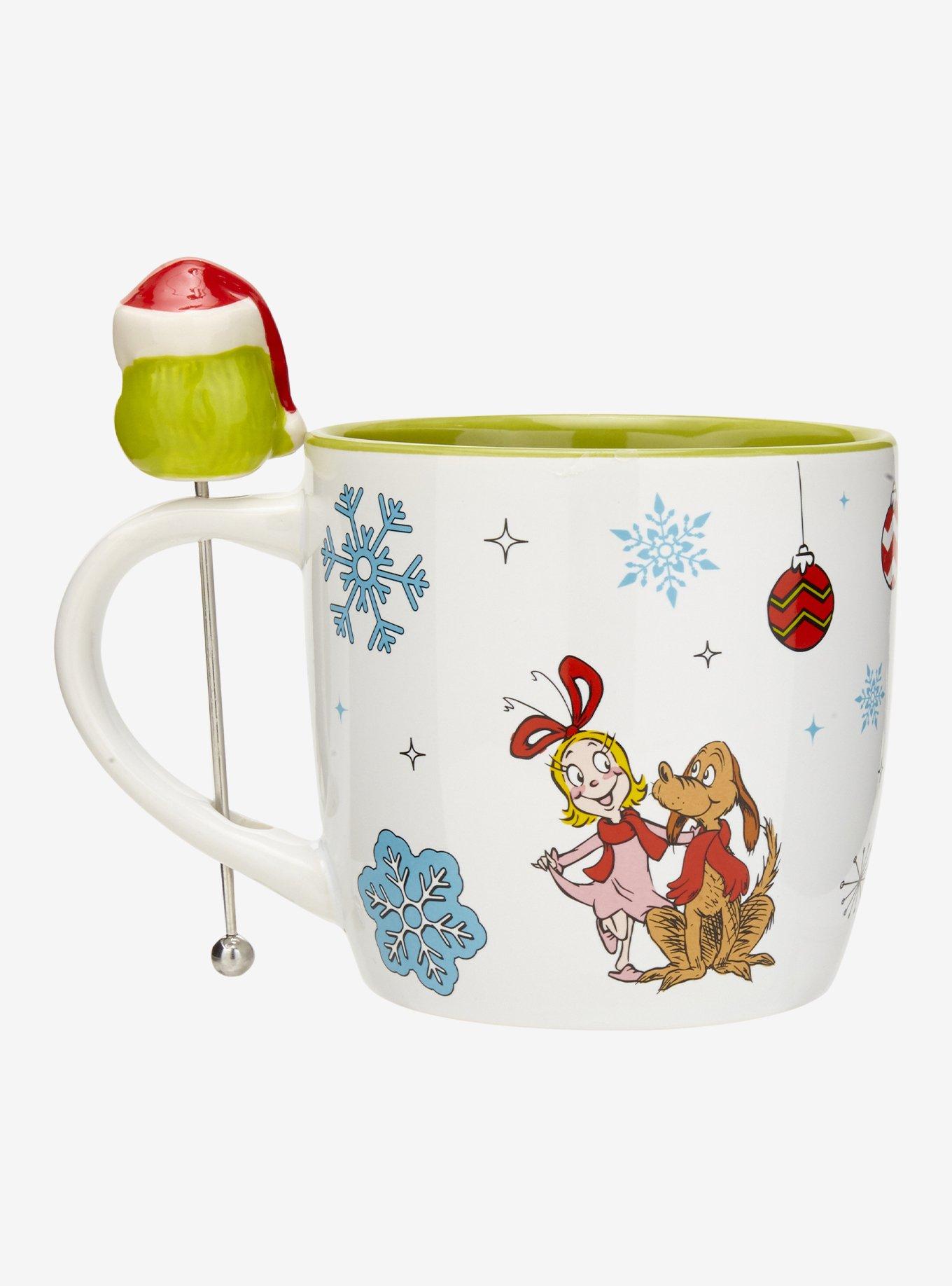 Dr. Seuss How The Grinch Stole Christmas Mug with Figural Stir Stick, , alternate