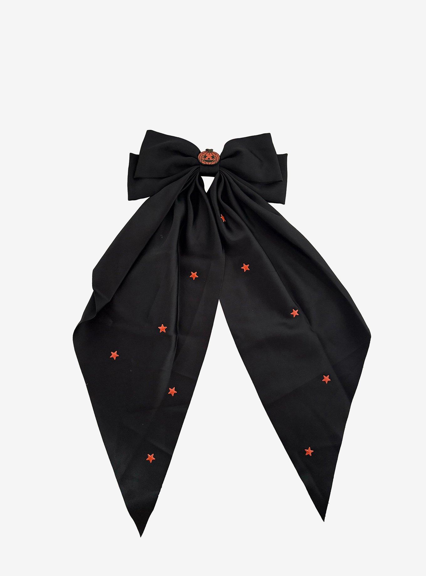 Pumpkin Star Hair Bow, , alternate