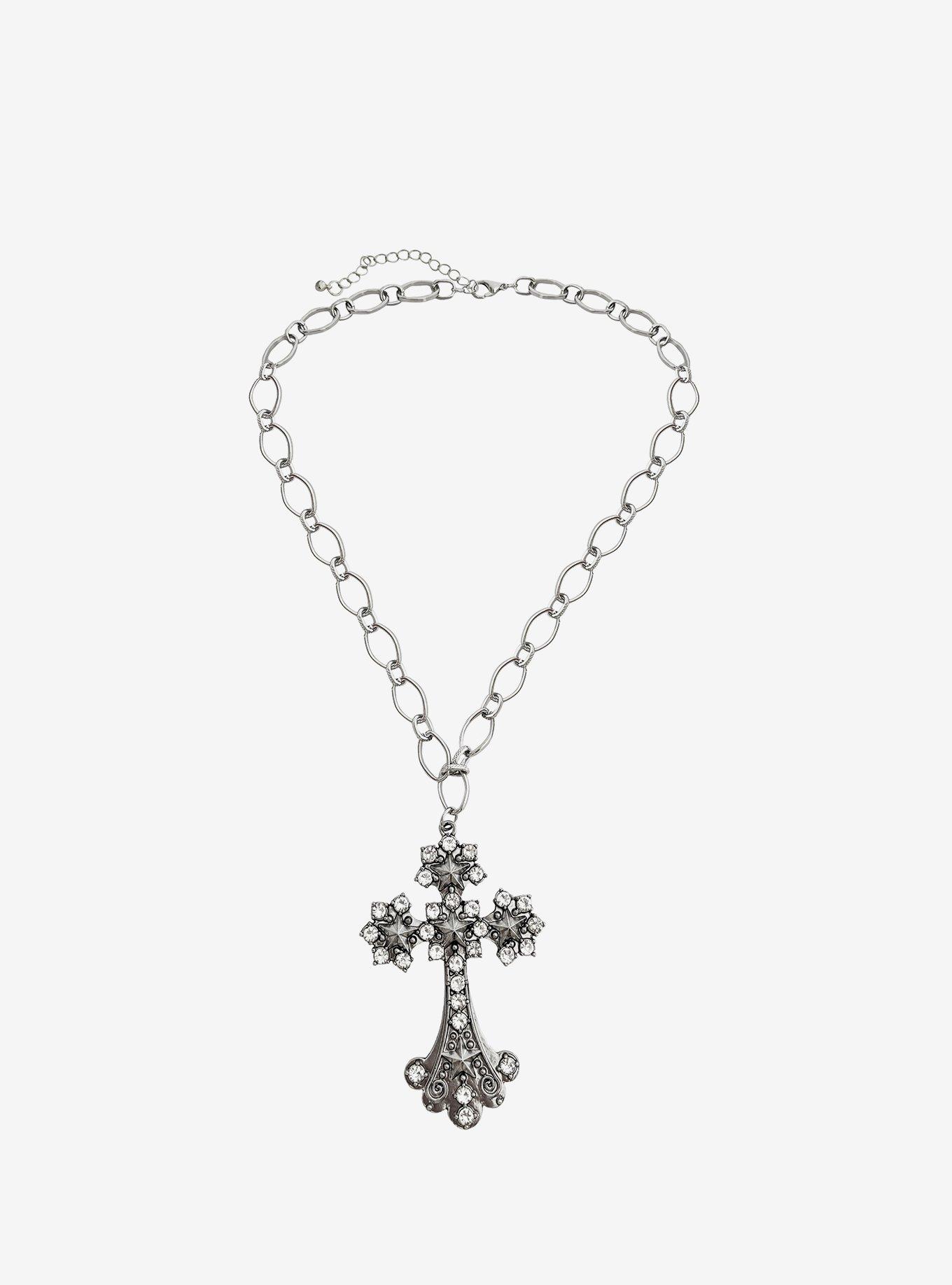 Cross Chain Necklace, , hi-res