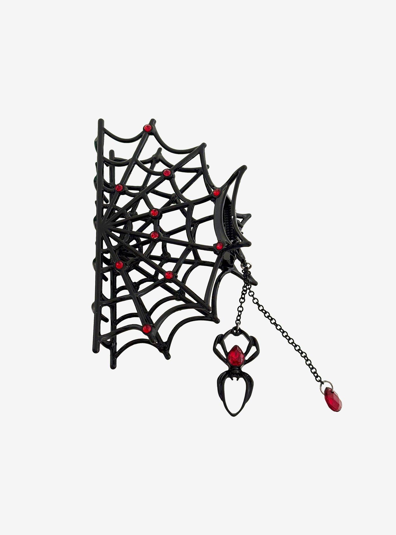 Social Collision Spiderweb Claw Hair Clip, , hi-res