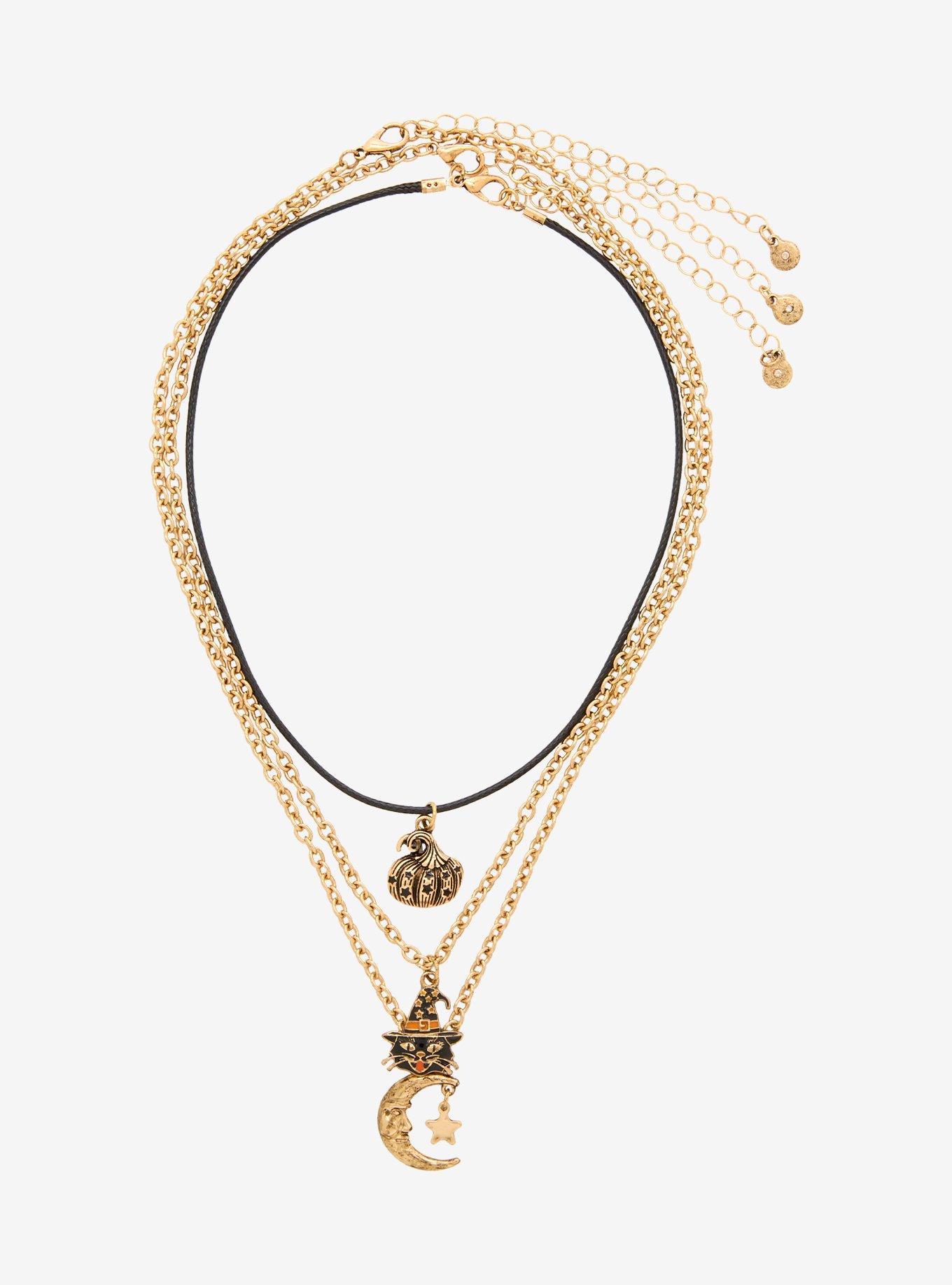 Vintage Halloween Necklace Set, , hi-res