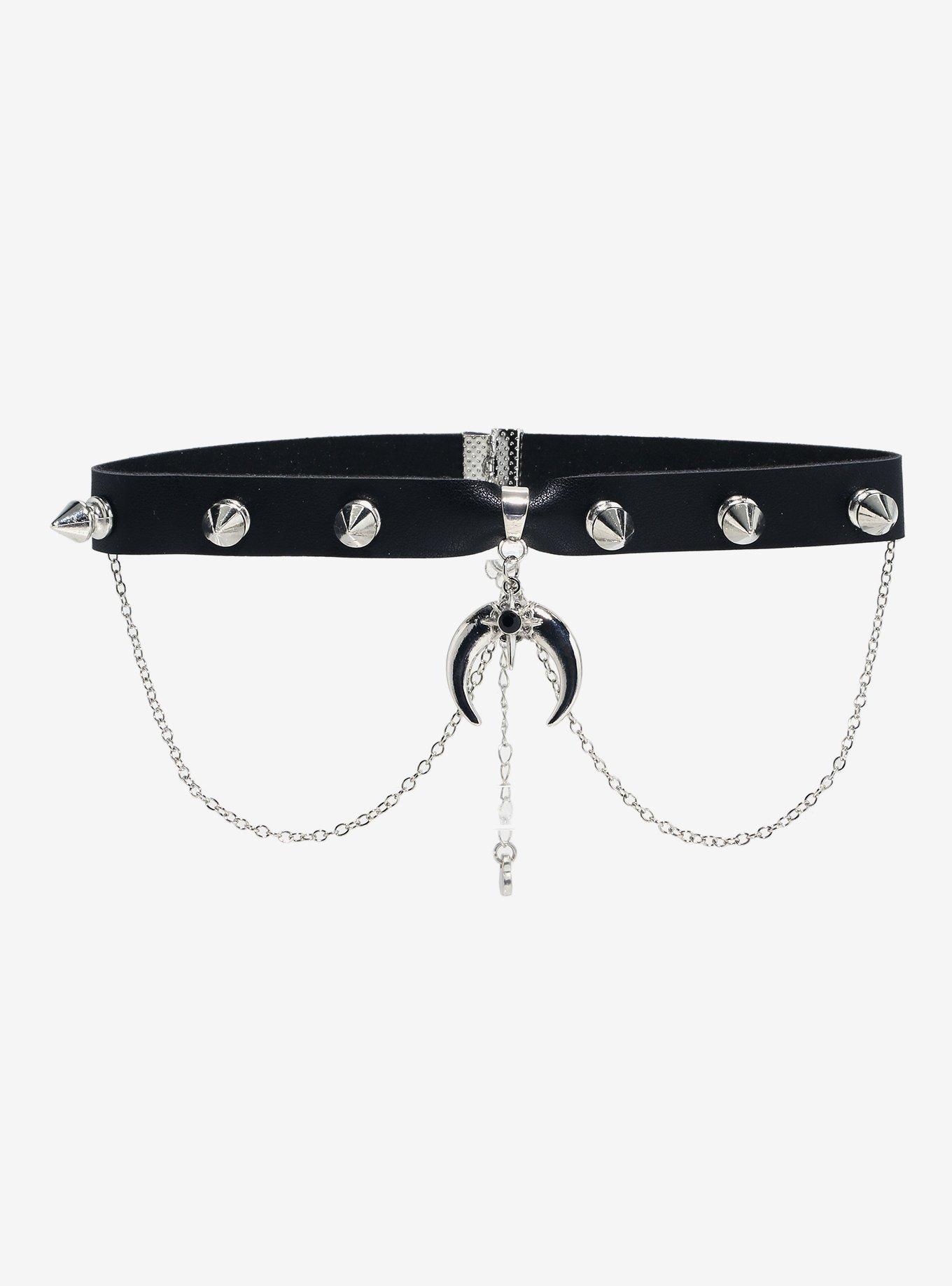 Cosmic Aura Celestial Stud Chain Choker, , hi-res
