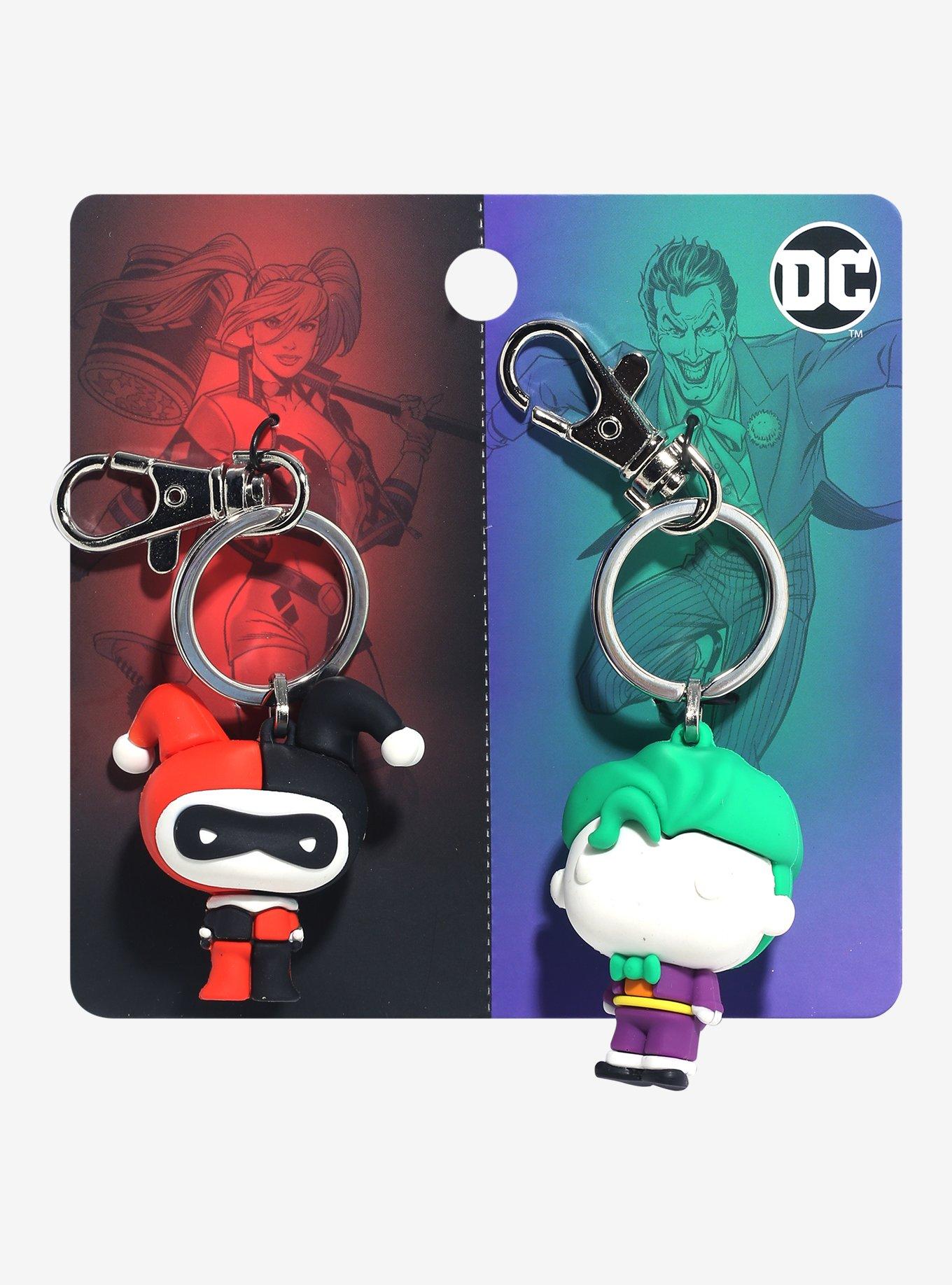 DC Comics Batman The Joker & Harley Quinn Best Friend Key Chain Set, , hi-res