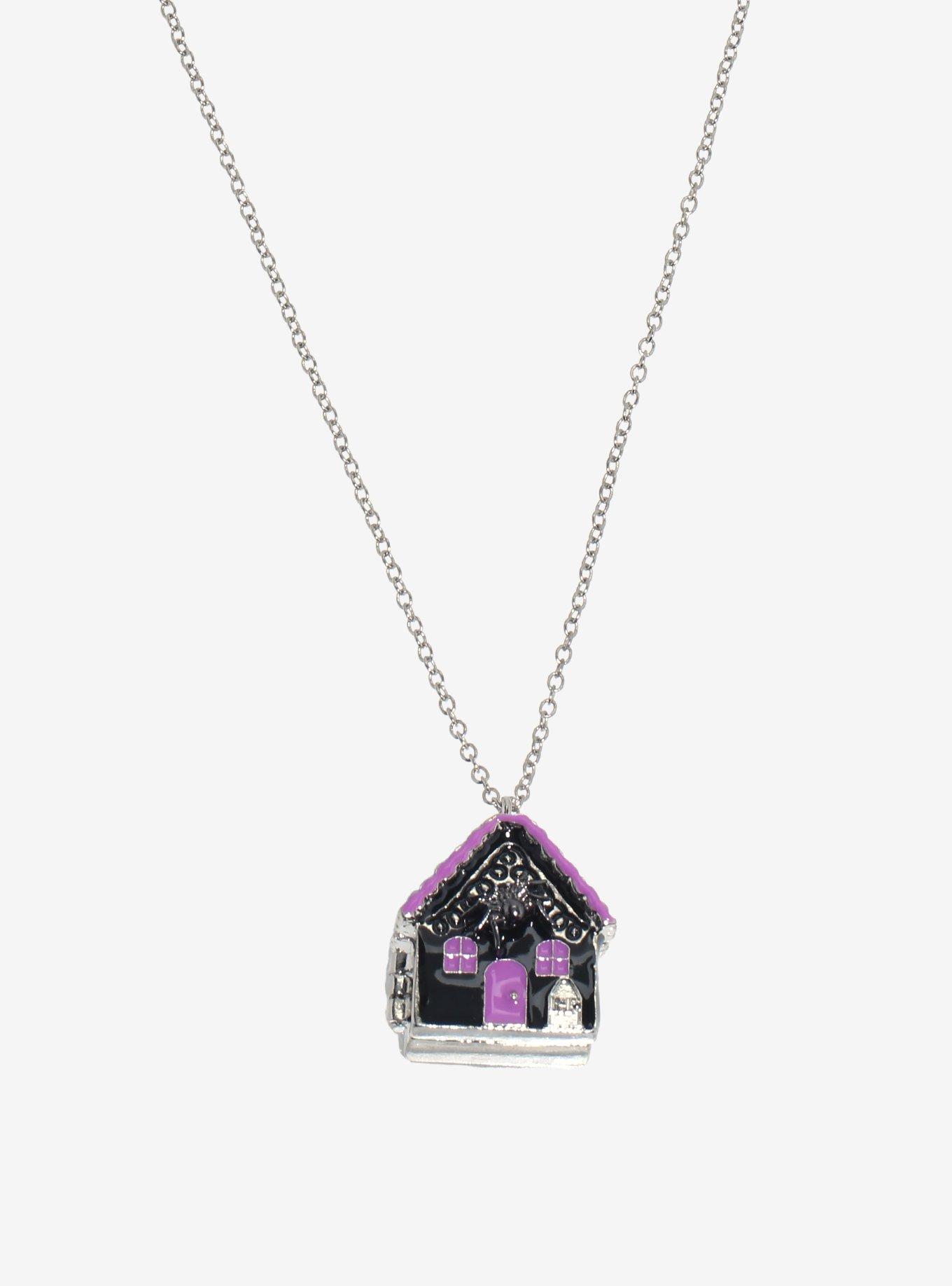 Haunted House Ghost Locket Necklace, , alternate
